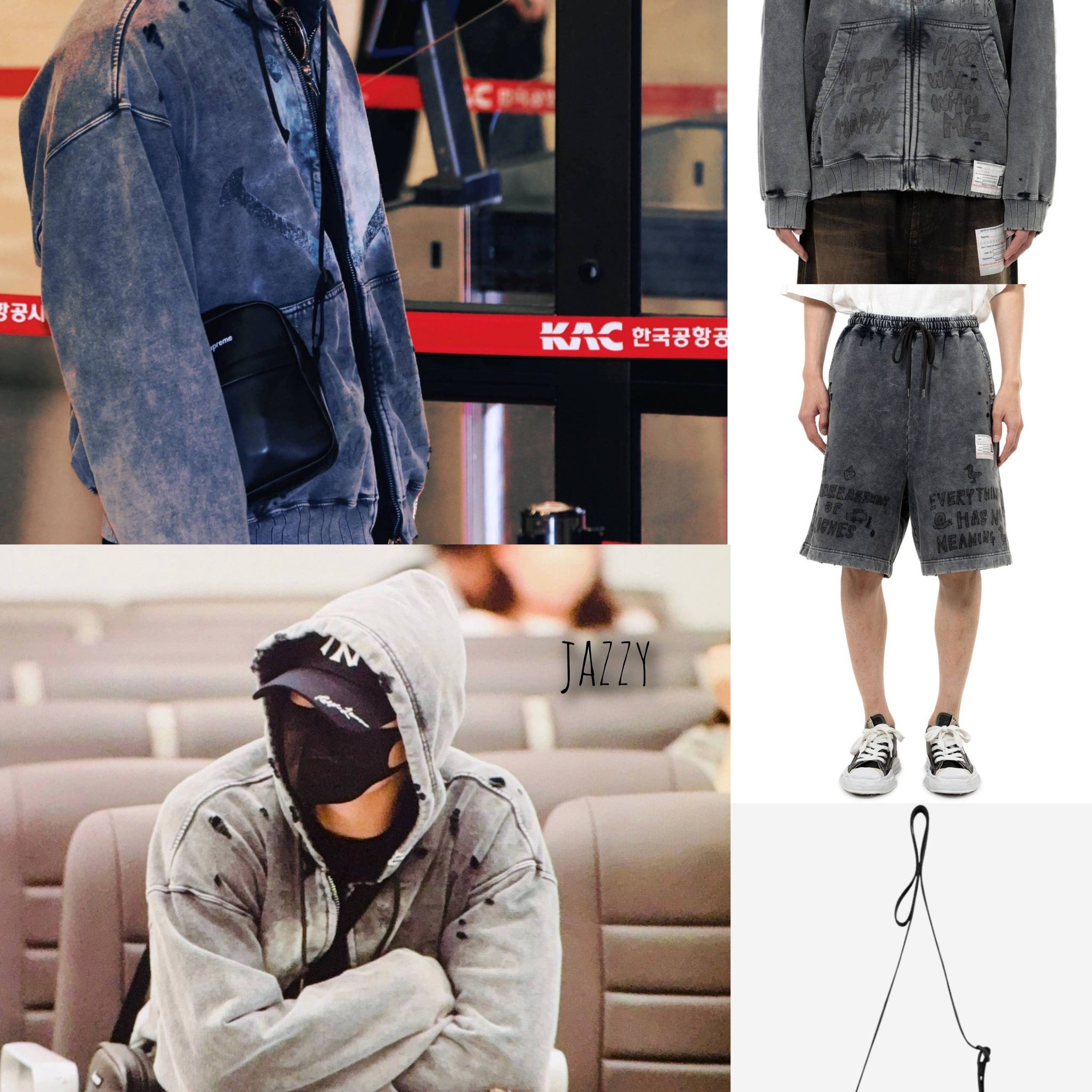 Jungkook's outfit 💞💖 Maison MIHARA YASUHIRO 🧥 Bleached Smily