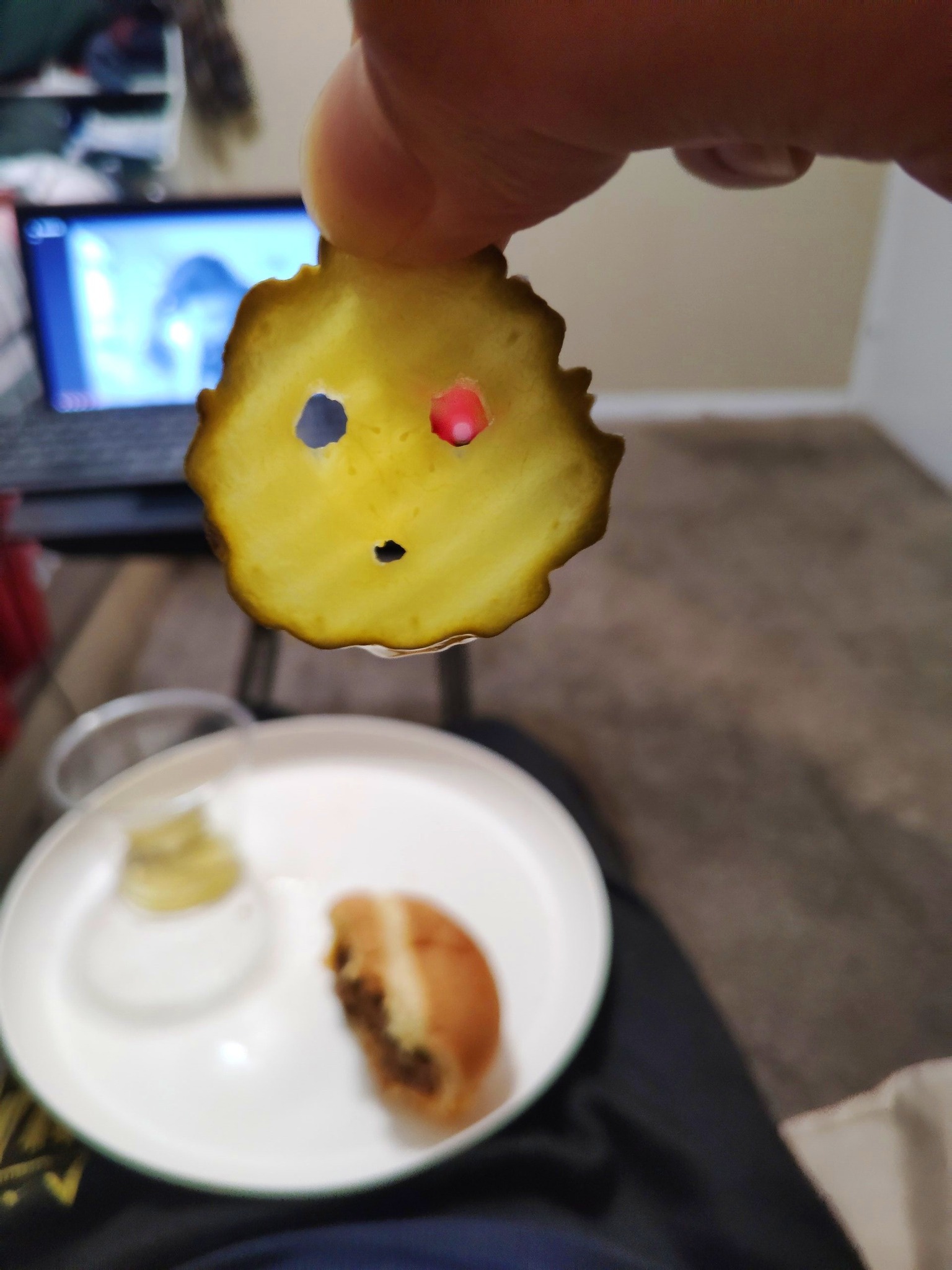 Found a pickle shaped like Pikachu
