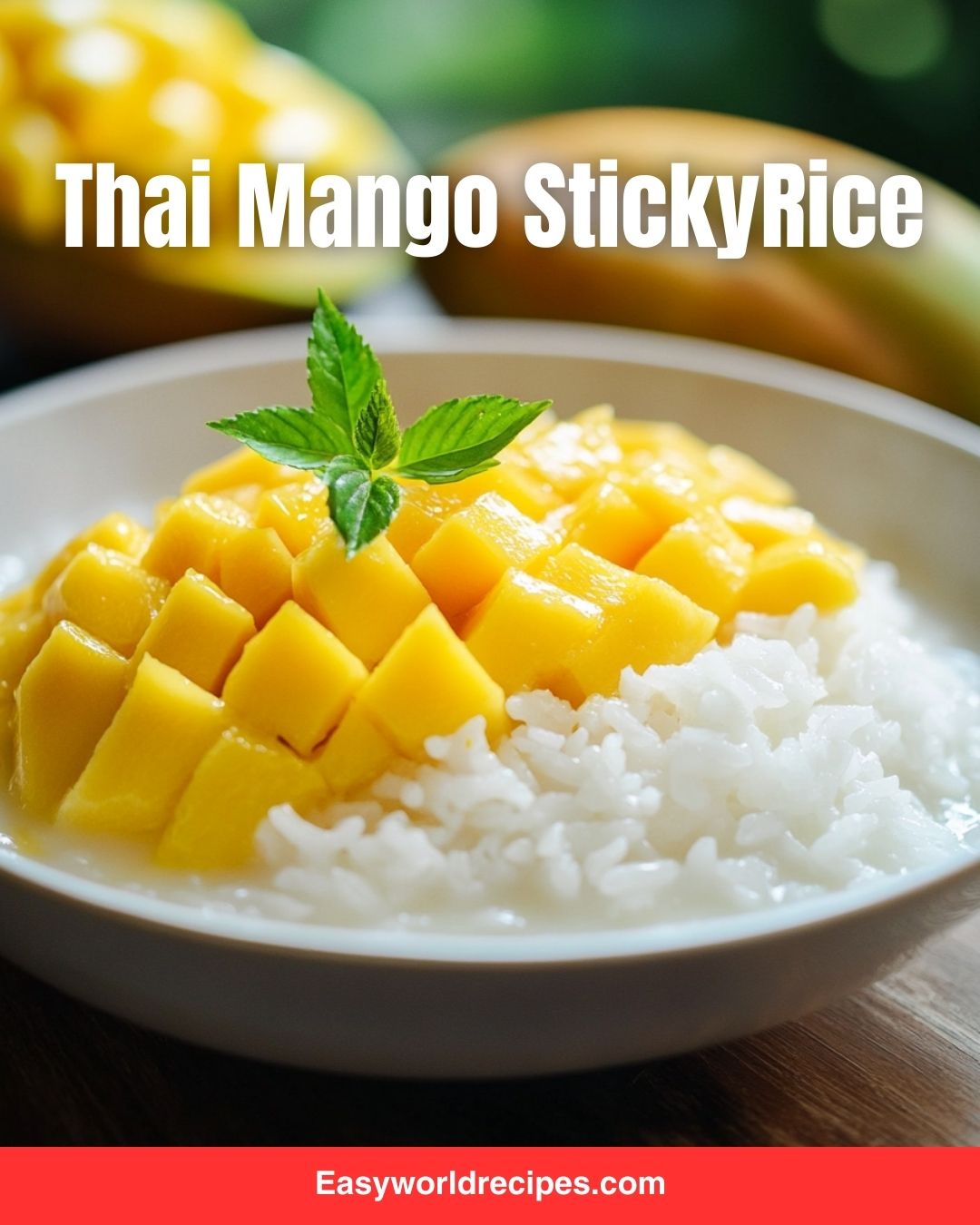 Easy - 🇹🇭 Thai Mango Sticky Rice 🥭🍚 A sweet and creamy Thai dessert ...