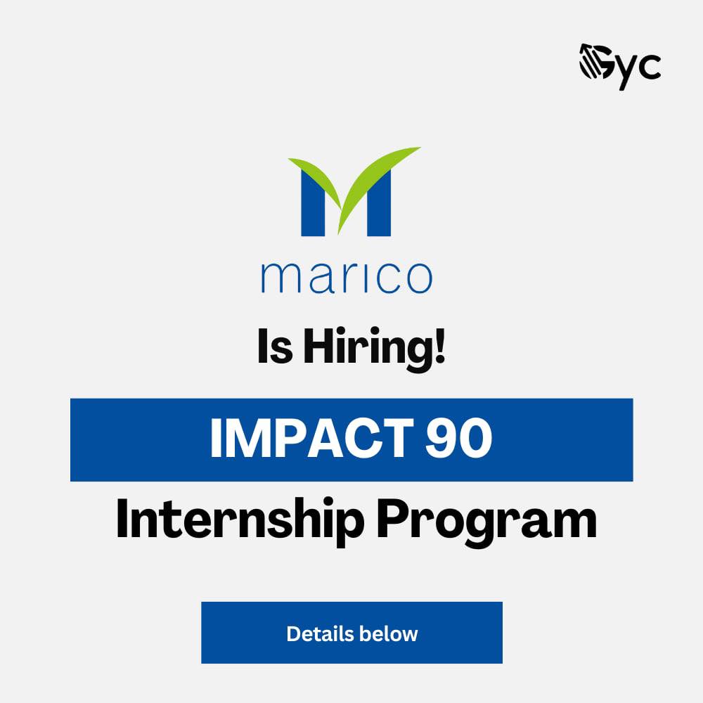 Grow - Impact 90 (signature internship program of Marico Bangladesh) is ...