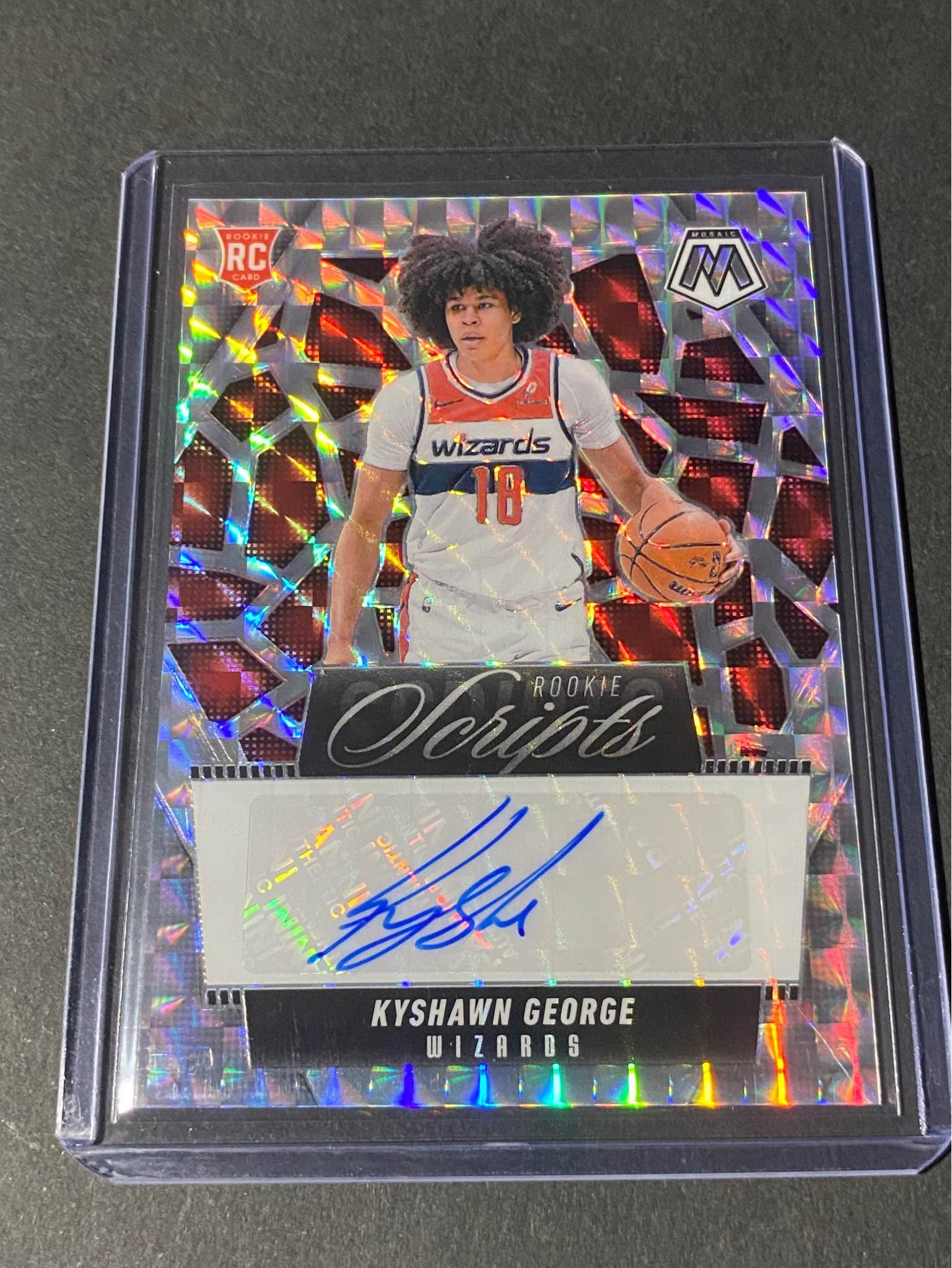 KYSHAWN GEORGE 2024-25 SELECT ROOKIE SIGNATURES TIE-DYE RC AUTO /25