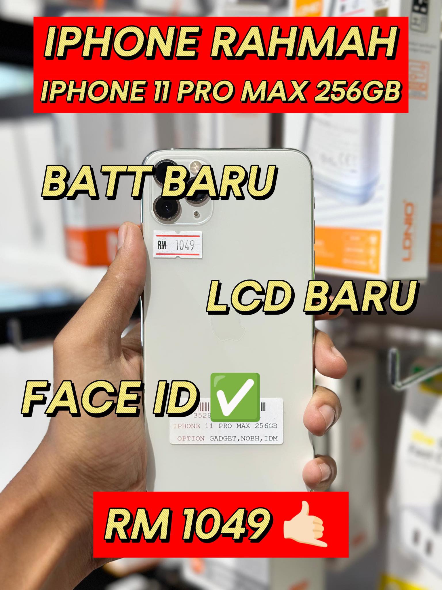 Option - 🔥 HARGA RAHMAH! iPhone 11 Pro Max cuma RM1049 🔥 Nak iPhone ...