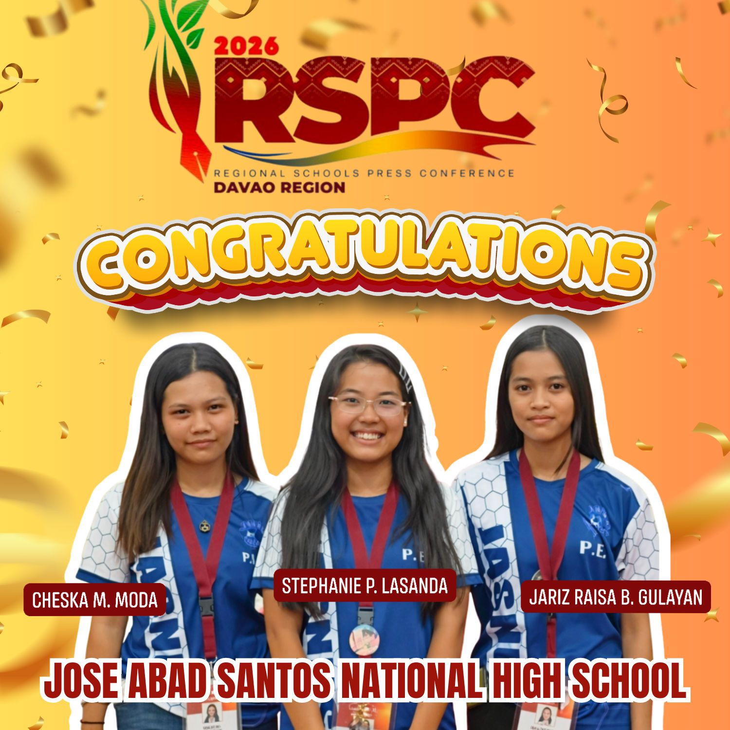 Jose - 🎉 CONGRATULATIONS, JASNHS SCHOOL PAPER JOURNALISTS! 🎉 We proudly ...
