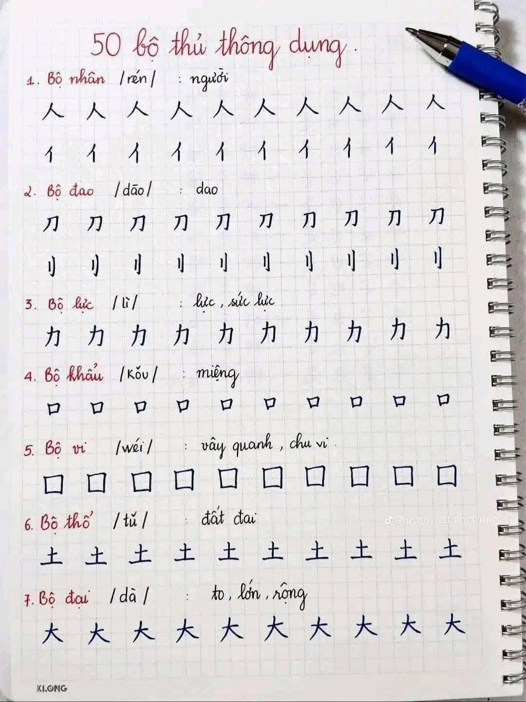 HỌC TIẾNG TRUNG CÙNG CÔ THANH HƯƠNG | Bộ thủ | Facebook