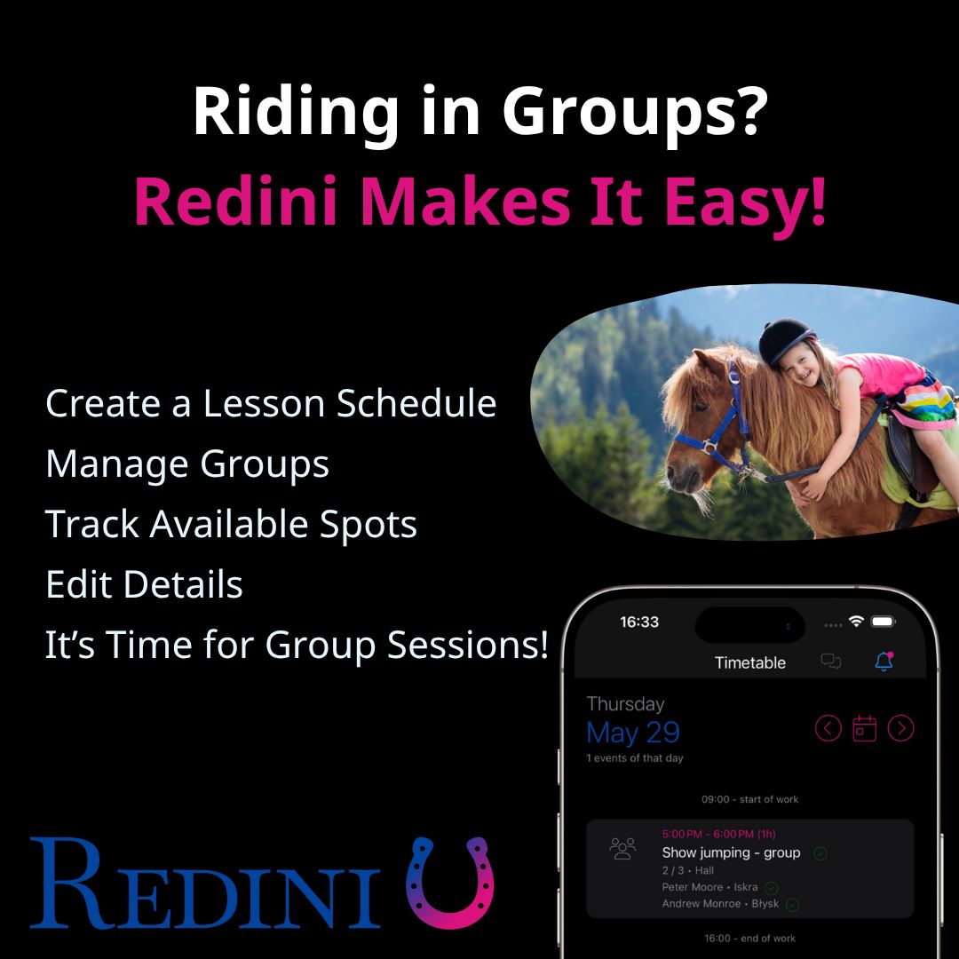 Redini - Revolutionize how your riding center handles group sessions ...