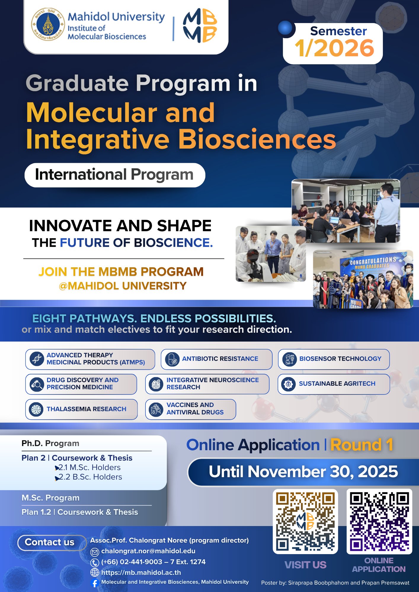 𝑪𝒂𝒍𝒍𝒊𝒏𝒈 𝒇𝒐𝒓 𝑨𝒑𝒑𝒍𝒊𝒄𝒂𝒕𝒊𝒐𝒏𝒔! Join the Graduate Program in Molecular and ...