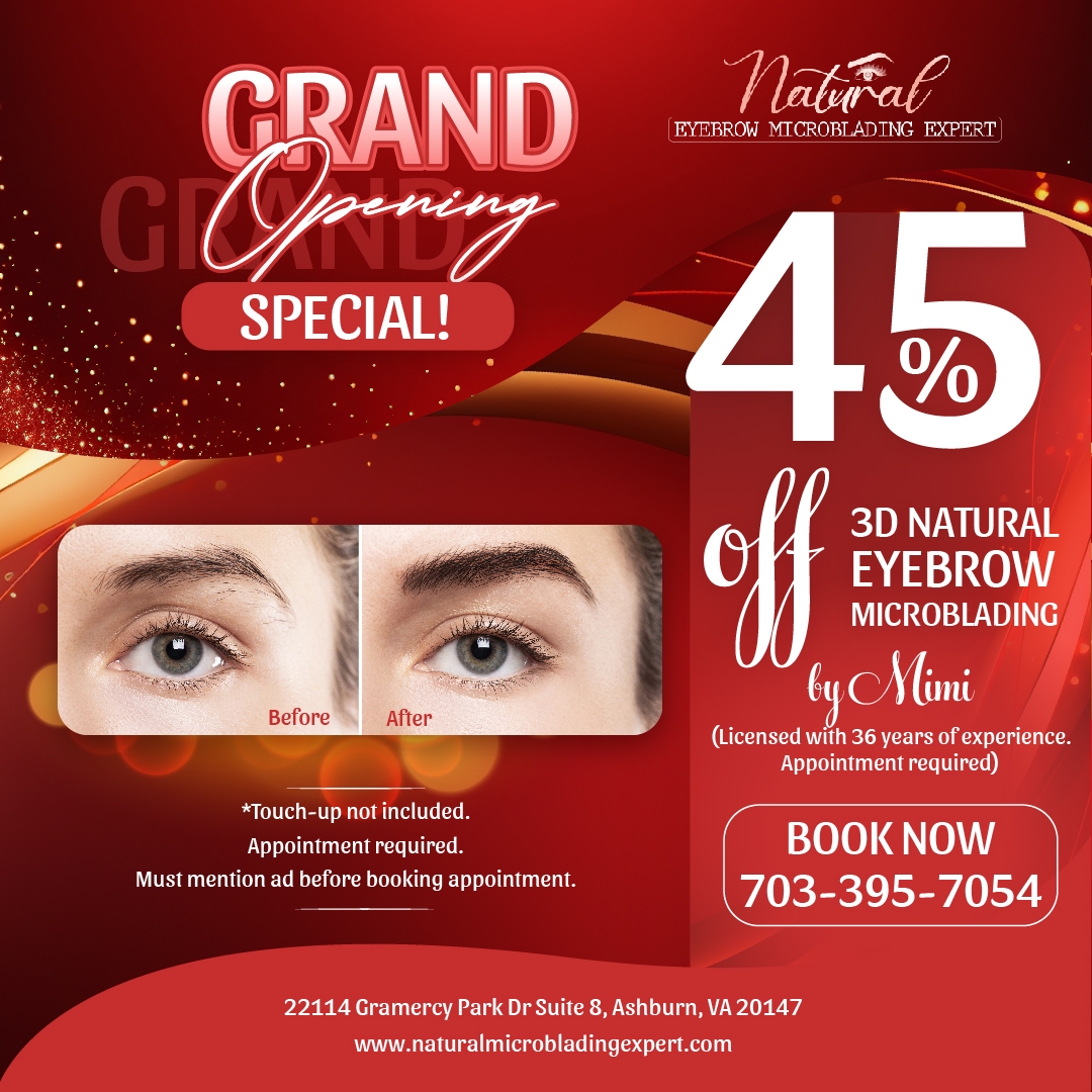 Natural Eyebrow Microblading Expert | Ashburn VA
