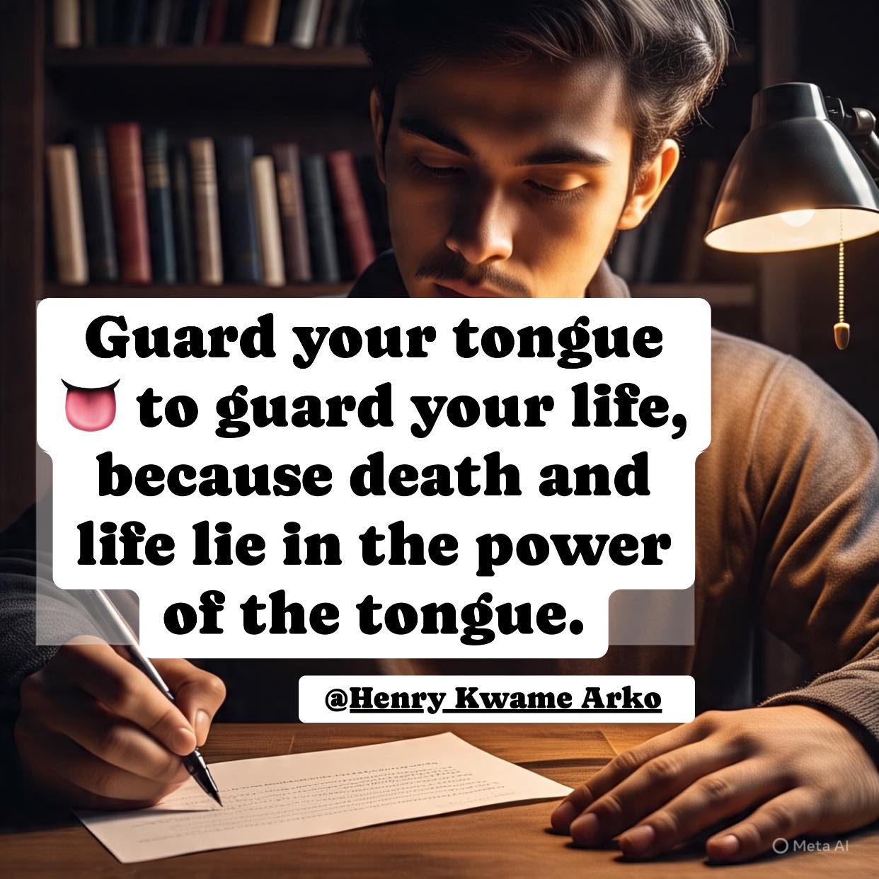 Guard your tongue 👅 to guard your life,... - Henry Kwame Arko | Facebook