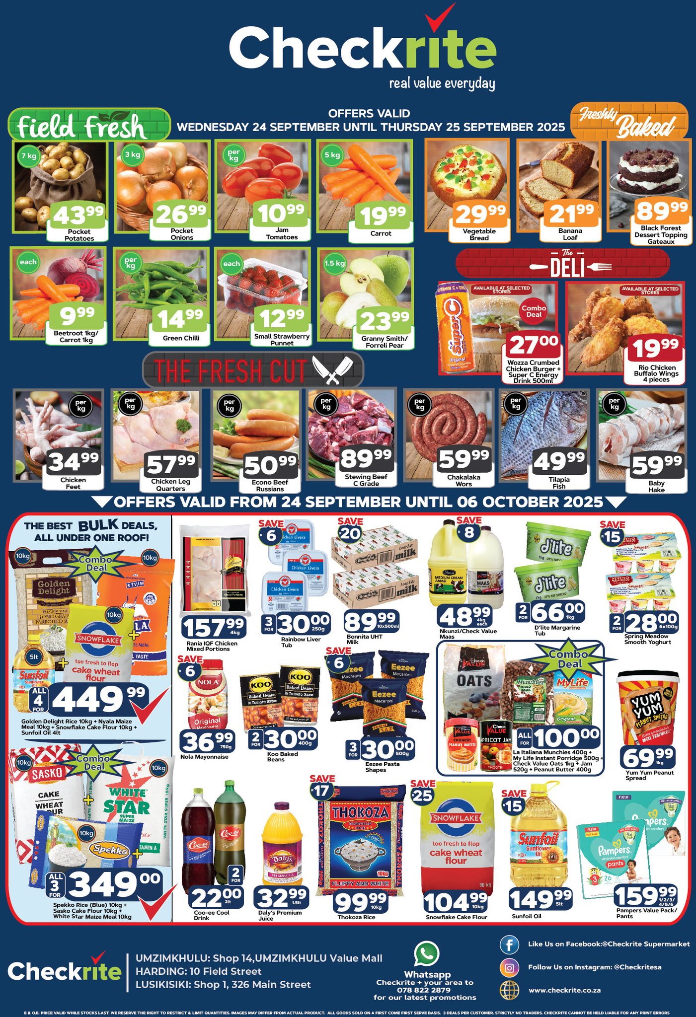 🛒 Stock up on essentials at... - Checkrite Supermarket | Facebook