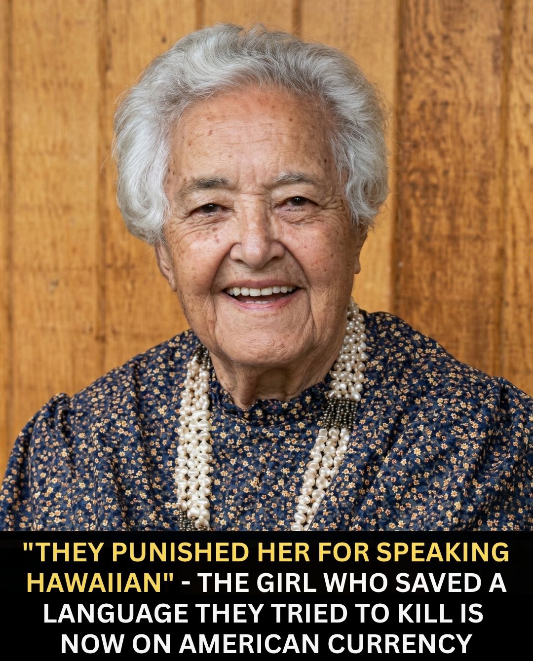 Her grandmother sat at the feet of a haole man and asked one quiet