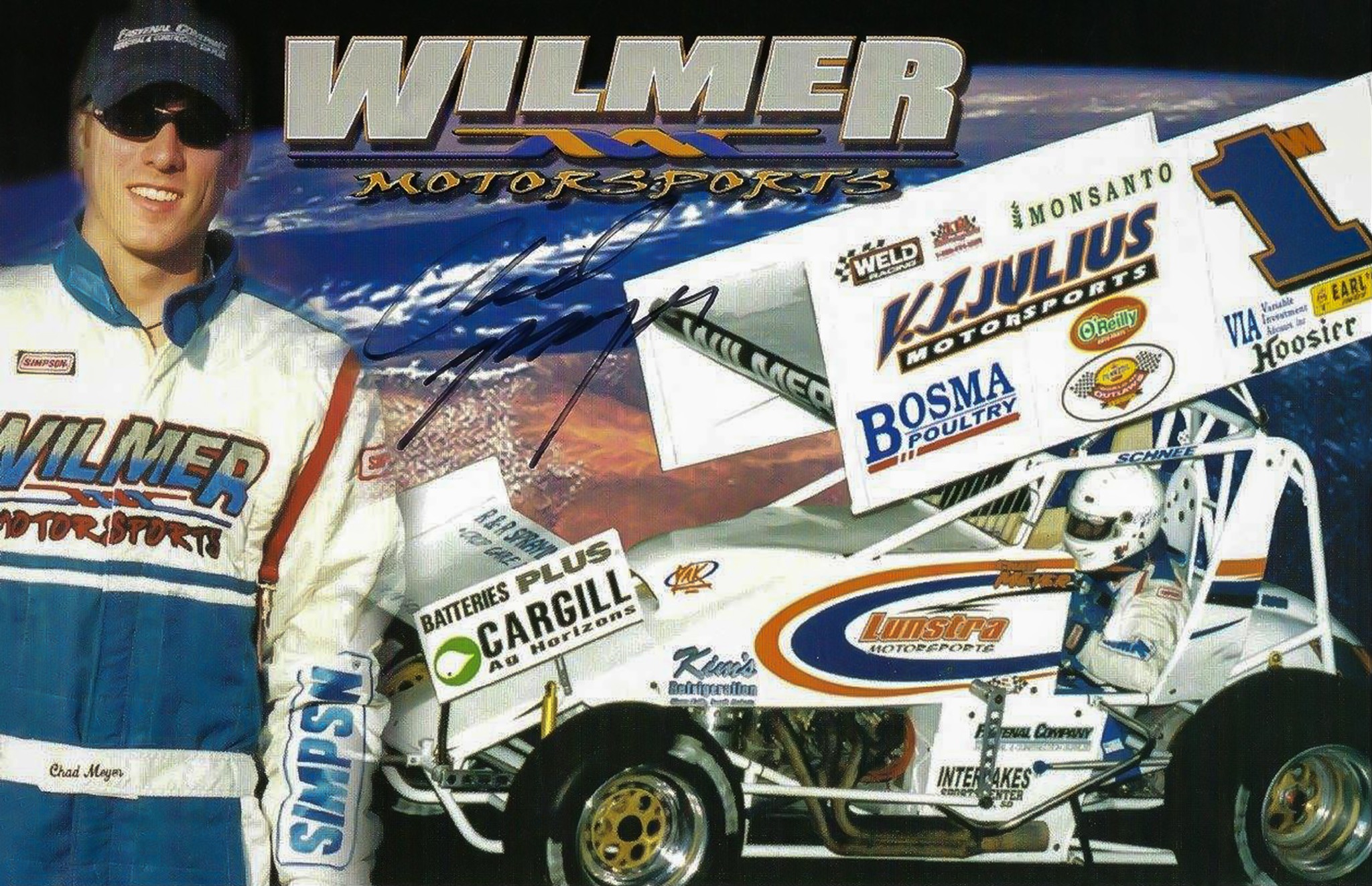 Sprint - 2002 - Huset's Speedway regular Chad Meyer #1w hero card ...