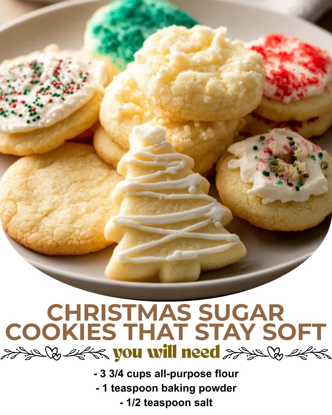 Tasty Recipes - If you want Christmas Sugar Cookies that... | Facebook