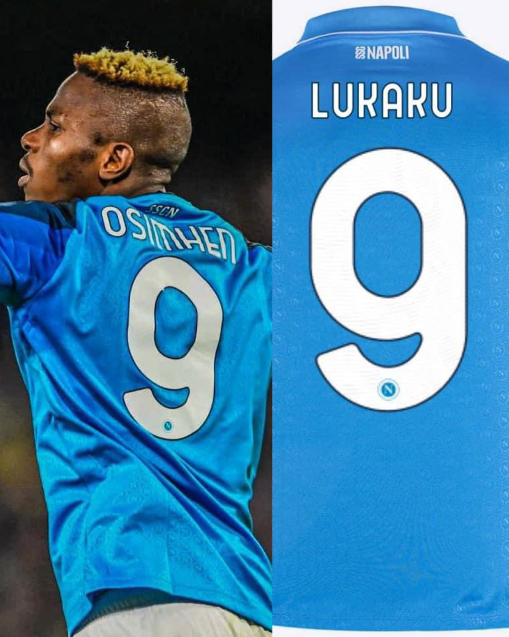 SSC Napoli LUKAKU 9 ユニフォーム solidarity Romelu Lukaku was asked why he isn't wearing his