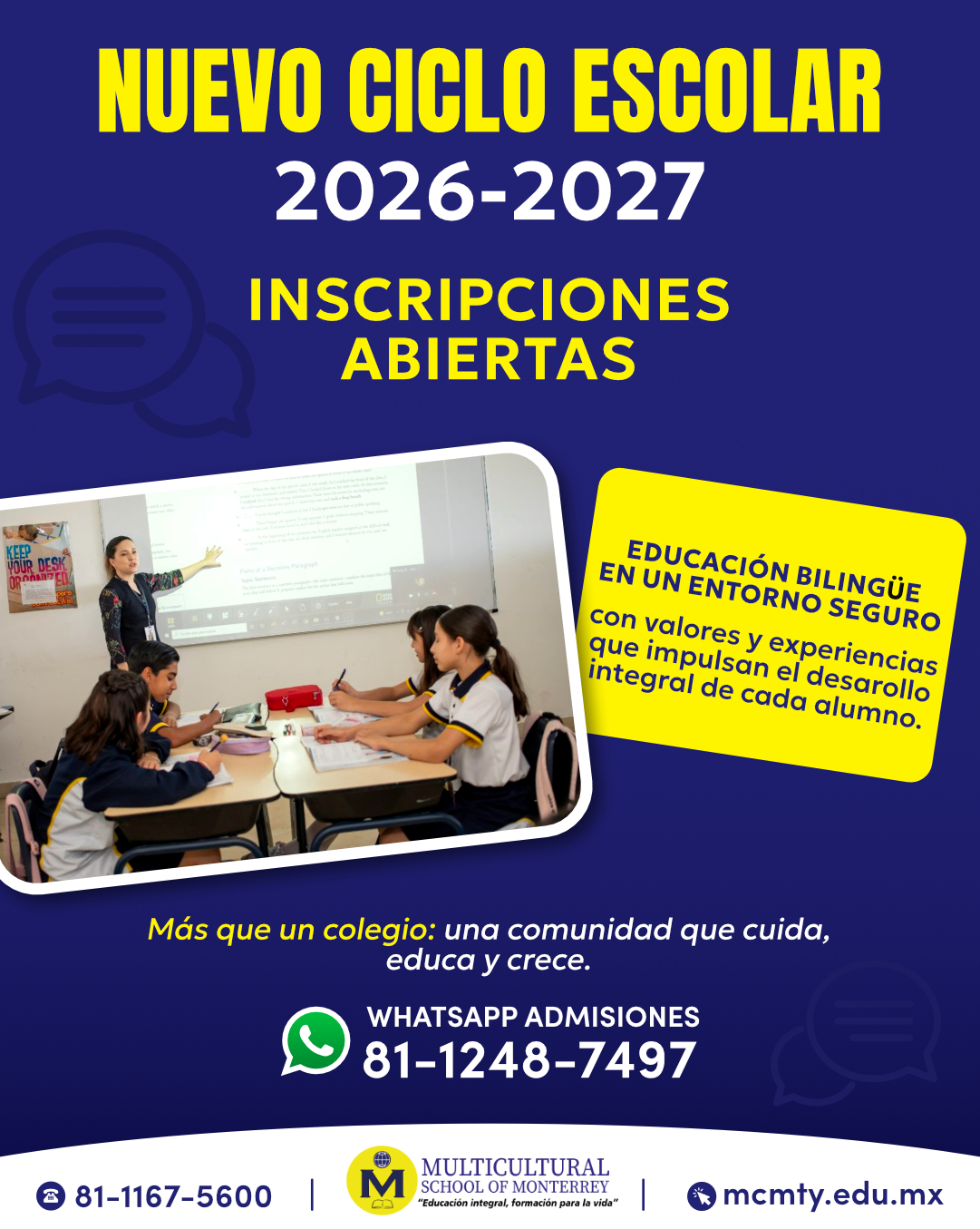 Colegio - Las inscripciones para el ciclo escolar 2026–2027 ya están ...