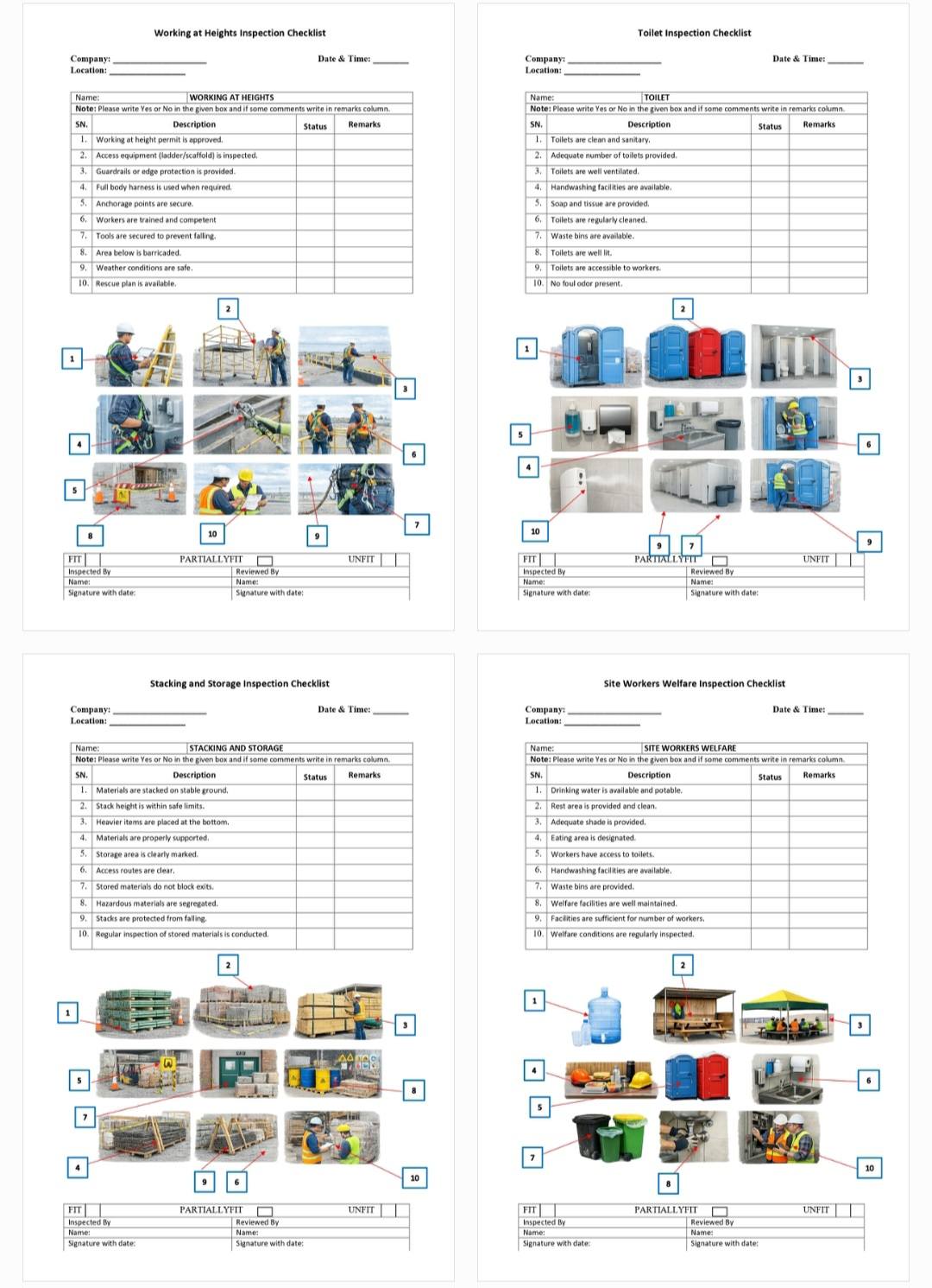 Another batch of inspection checklist with visuals | Facebook