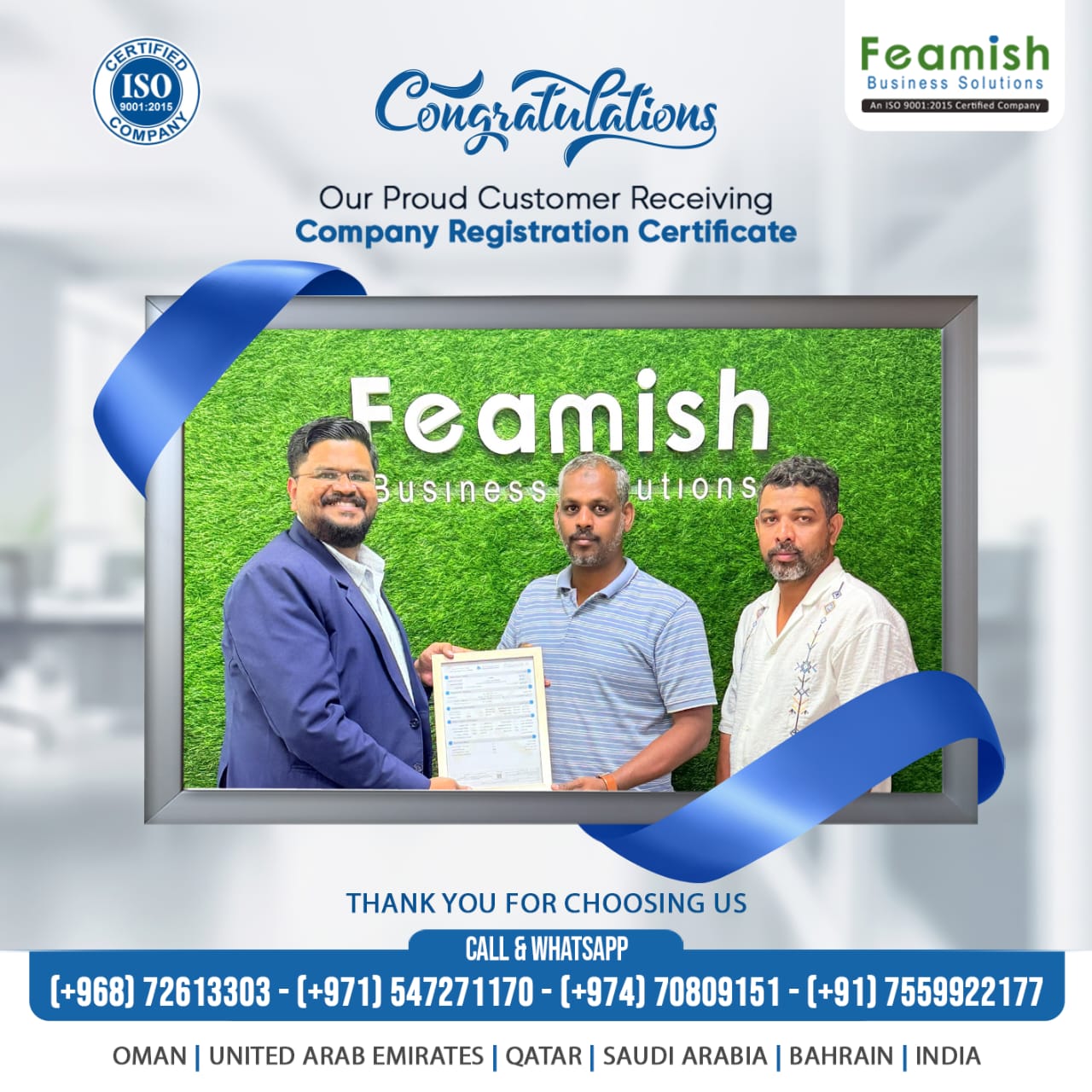 Feamish - Congratulations on Your Business Milestone! 😇 A huge ...