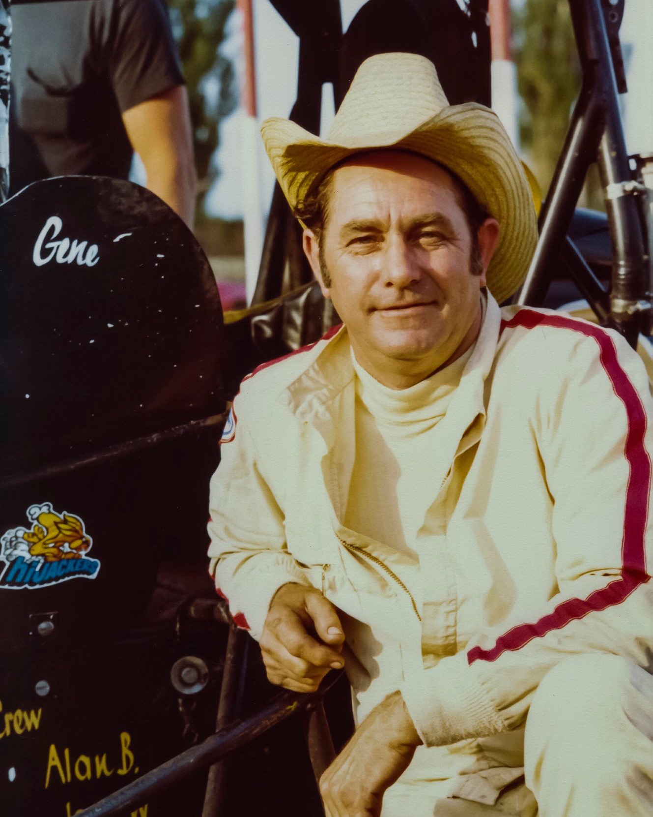 Sprint - Huset's Speedway - Gene Brudigan posing with his #95 sprint ...
