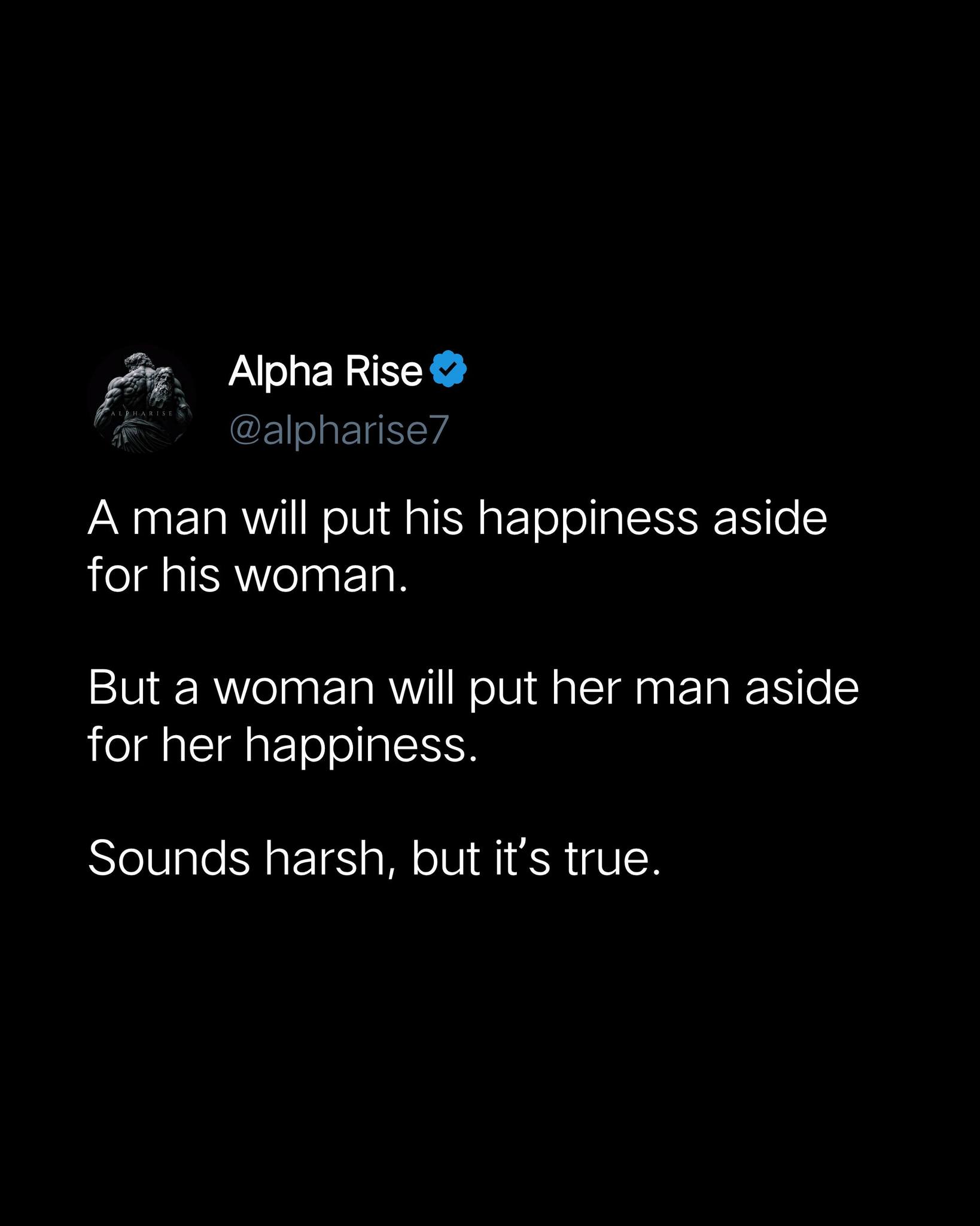 Alpha - Men sacrifice for love. Women prioritize feelings. Understand ...