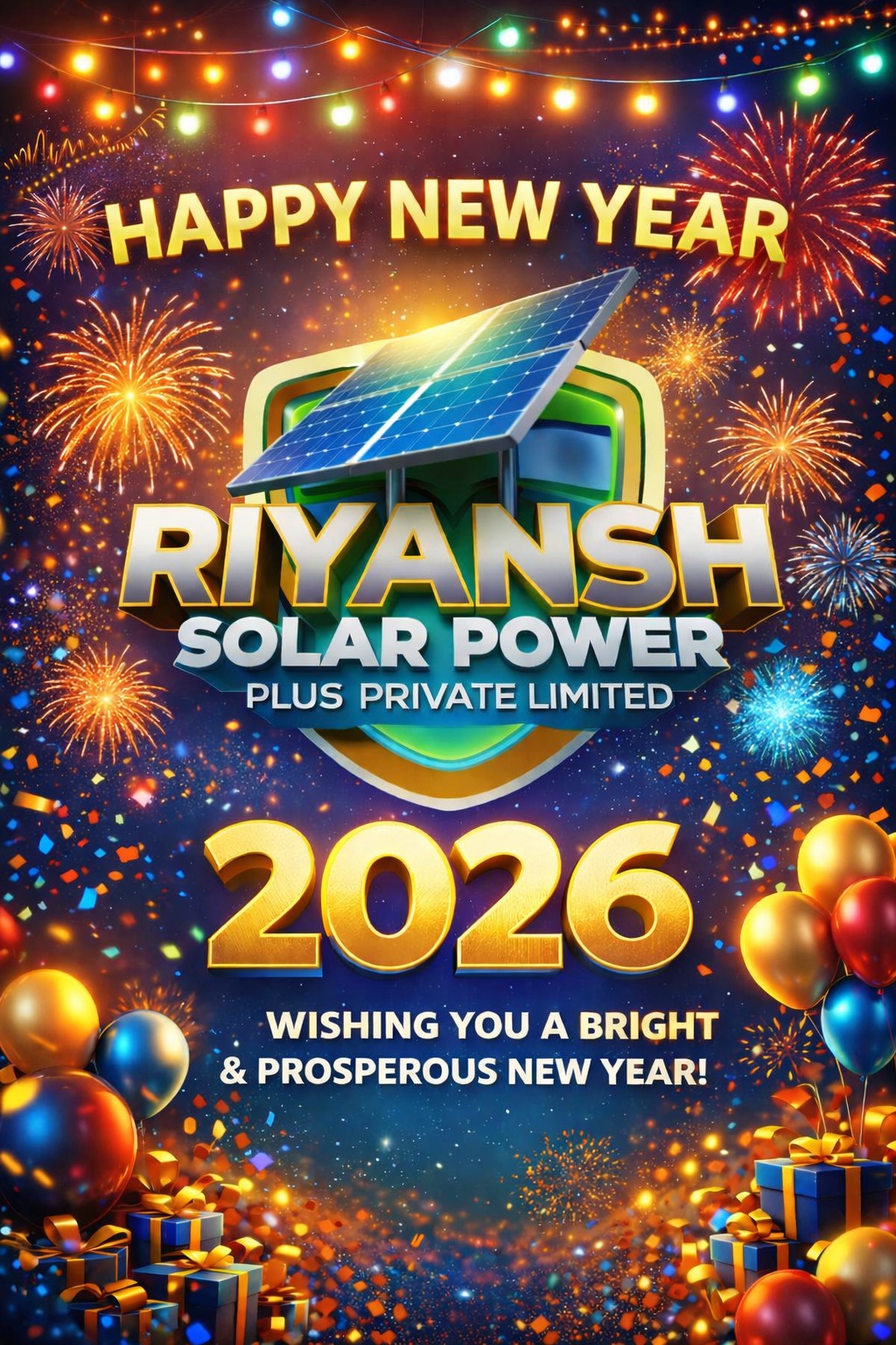 Riyansh - 🌟 Happy New Year 2026! 🌟 As we step into 2026, Riyansh Solar ...
