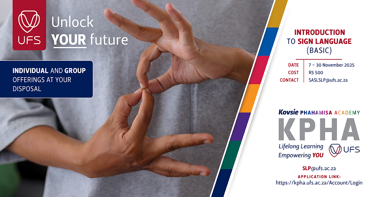 Kovsie - Communication Has No Barriers at UFS! 🤲 Every gesture tells a ...