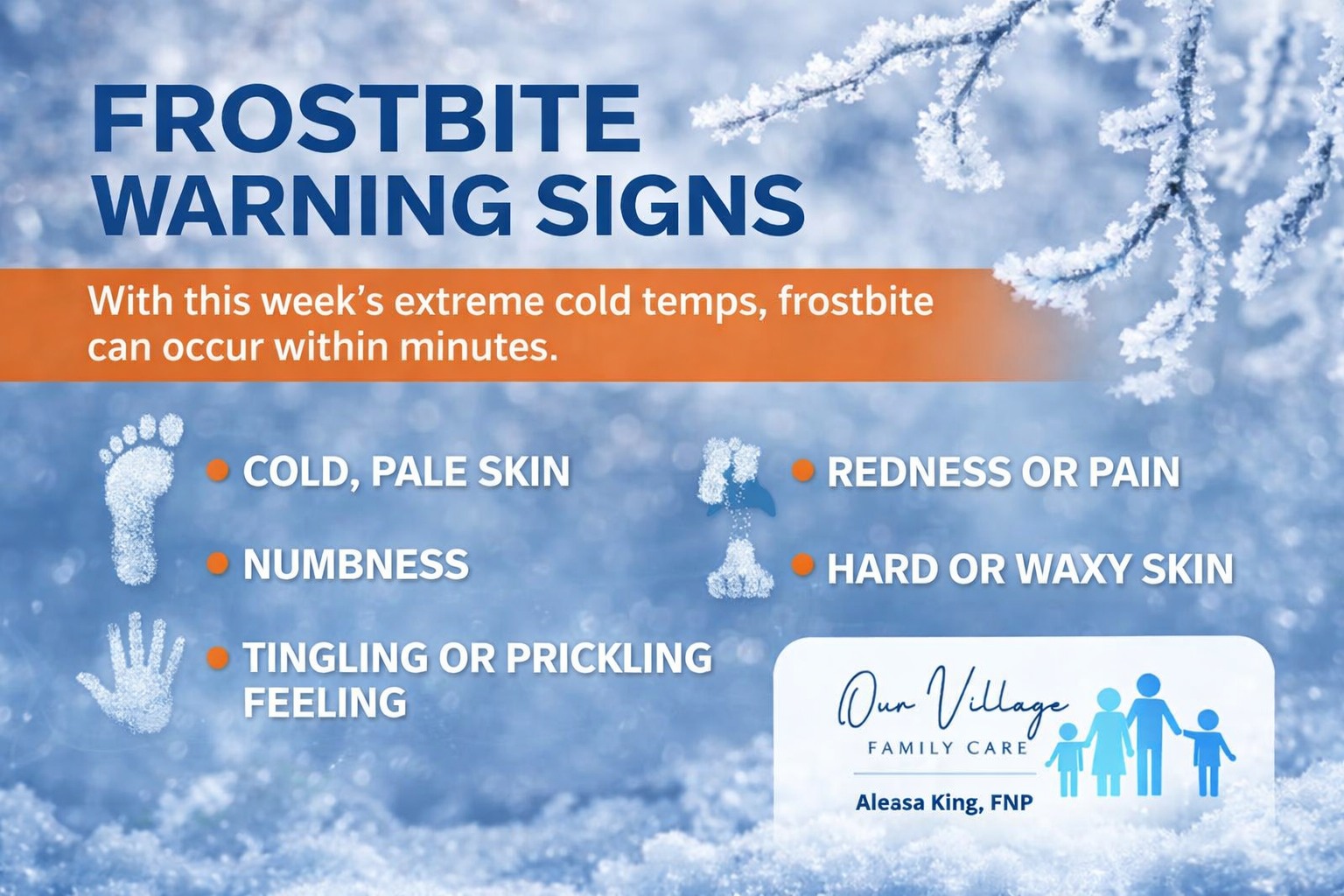 Our - ️ Frostbite Warning Signs ️ In extreme cold, frostbite can ...