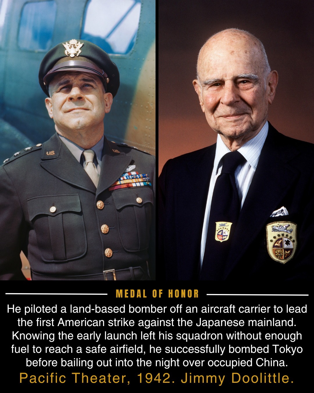 James Doolittle awarded Medal of Honor for 1942 Japan raid