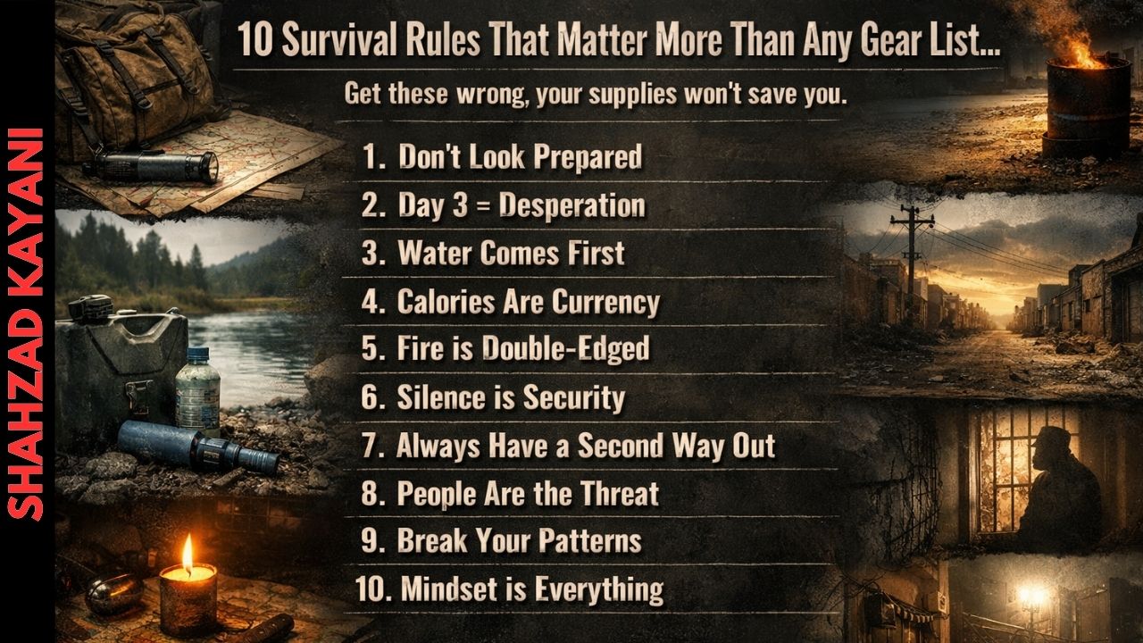 Shahzad - 10 Prepping & Survival rules that matter more than any gear ...
