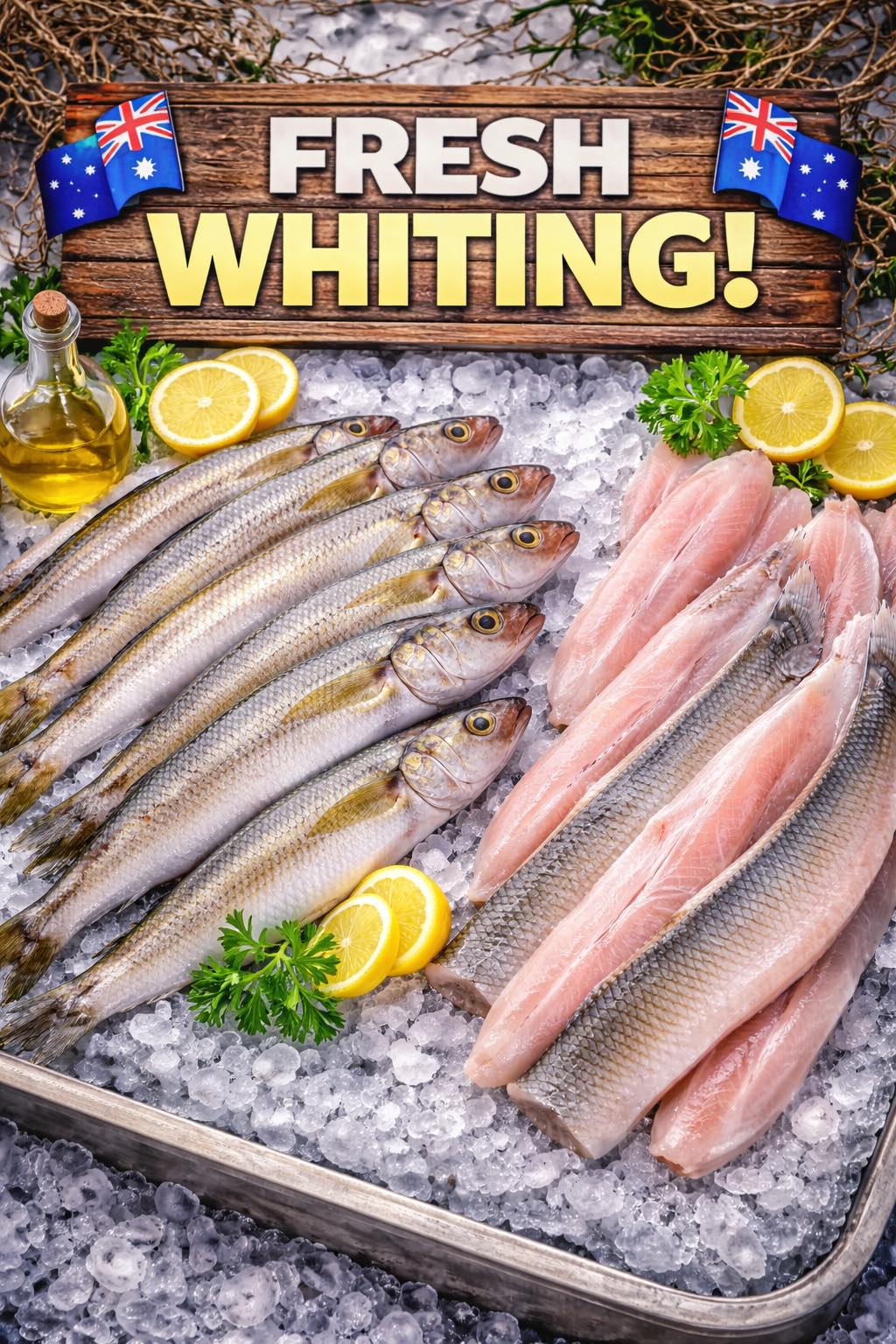 Goleby's - 🐟🔥 LOCAL WHITING – $45/kg 🔥🐟 Beautiful fresh local whiting ...