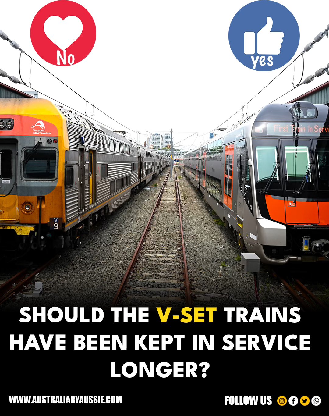 Australia - Final V-set Train Service Draws Thousands to Sydney’s ...