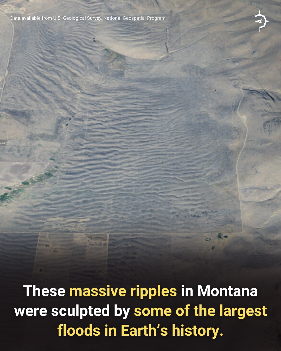 These massive ripples in Montana were... - Atlas Mirabilium | Facebook