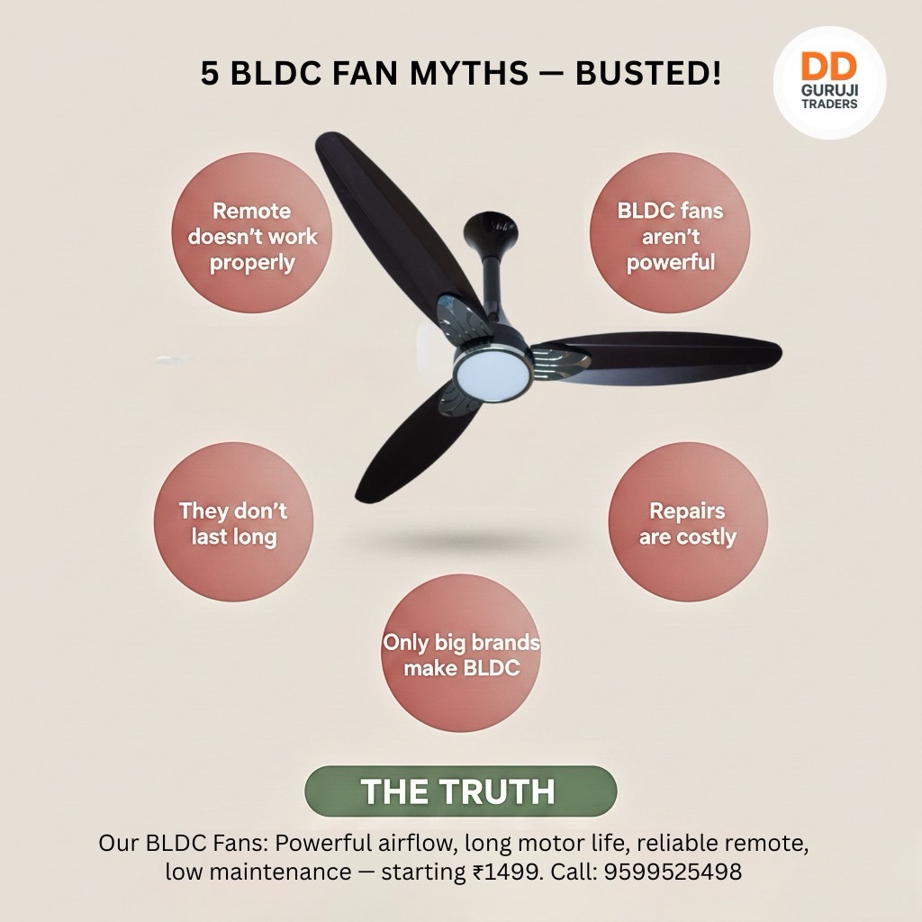 DD - Myth vs Truth: Let’s clear the confusion 🔍 BLDC fans aren’t ...