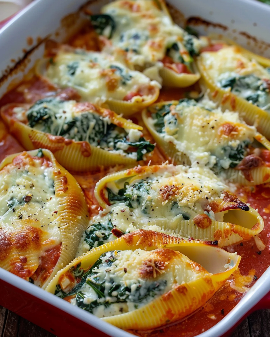 Recipes - Spinach and Ricotta Stuffed Shells 🧀🍝 Indulge in these ...