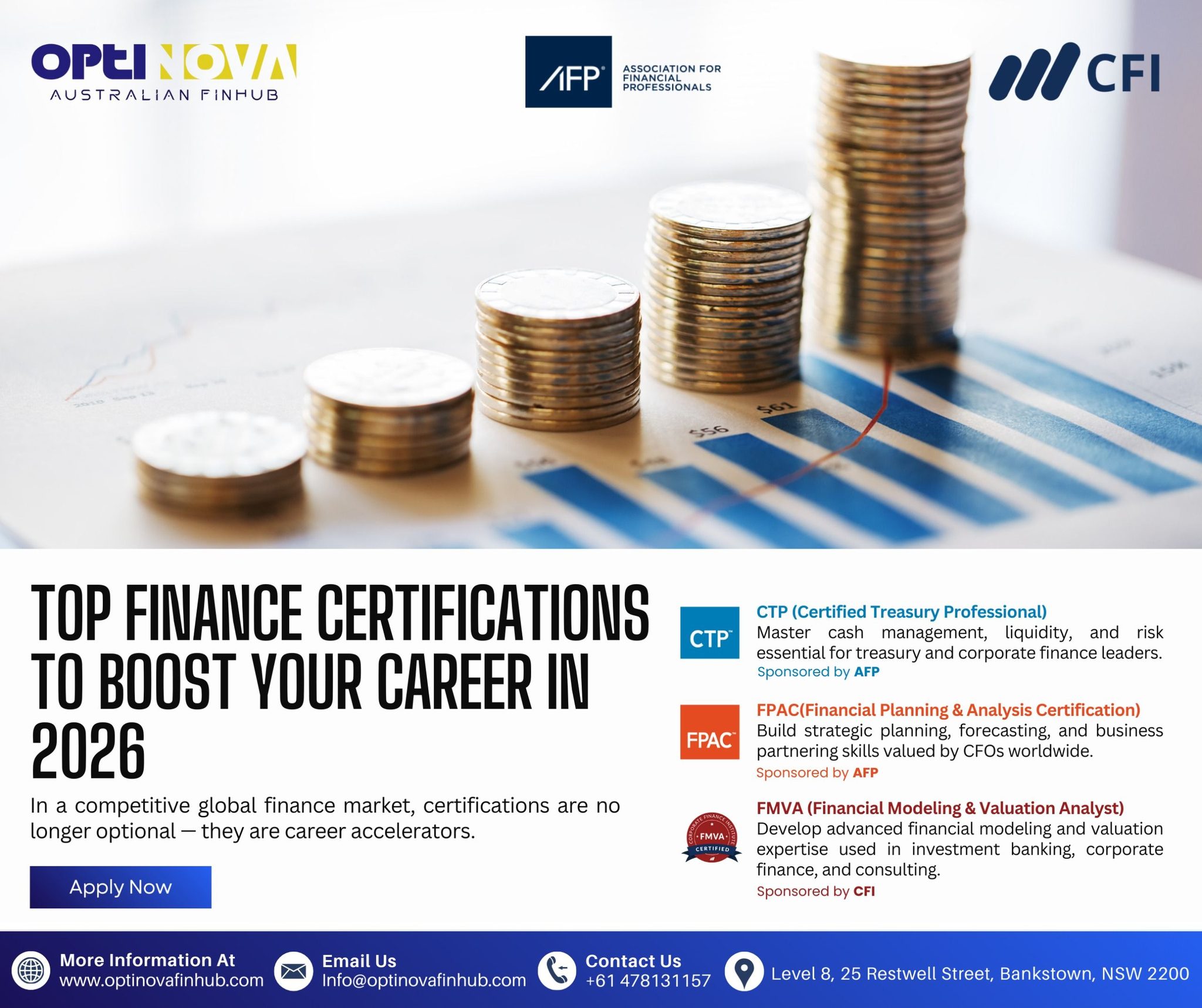 Optinova - Top Finance Certifications to Boost Your Career in 2026 In ...