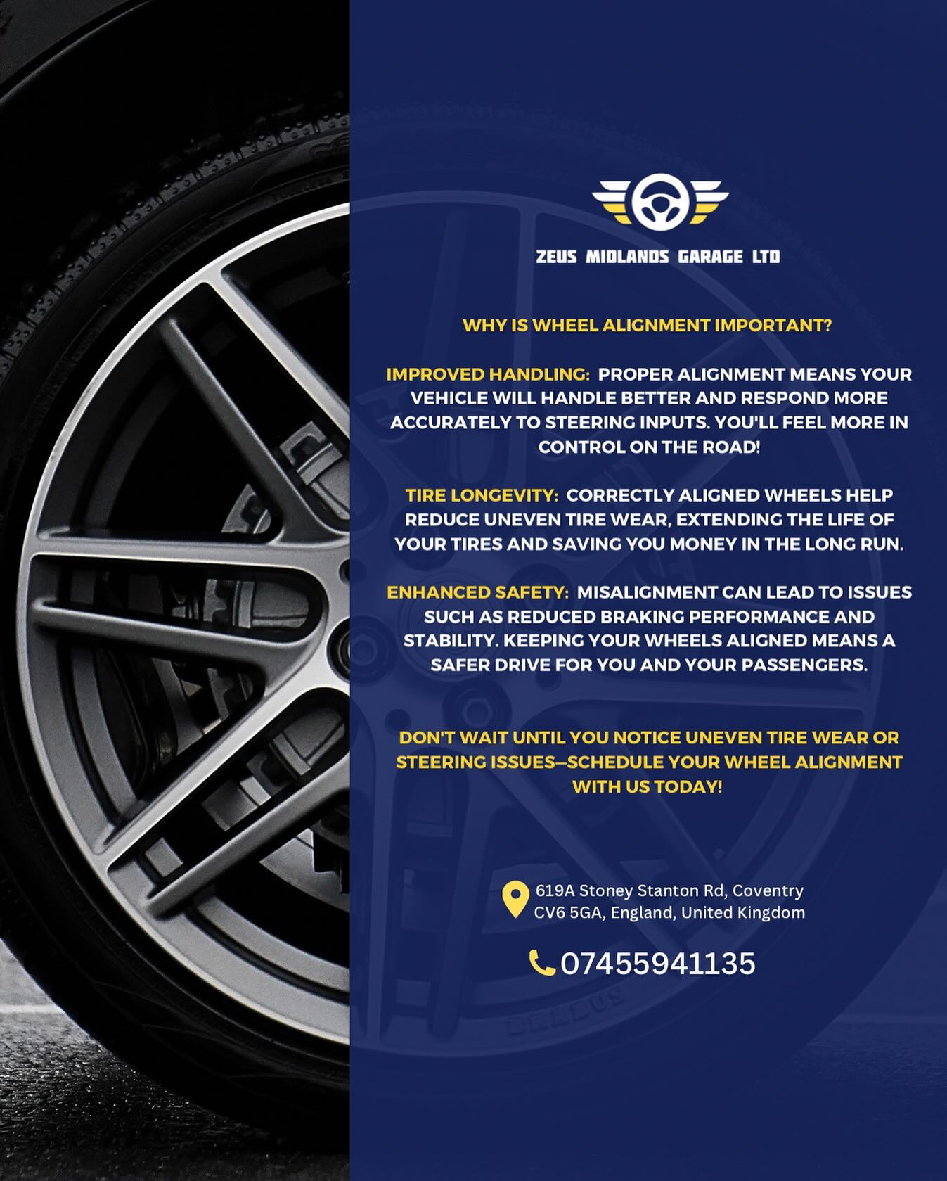Zeus - Why is wheel alignment important? Improved Handling: Proper ...