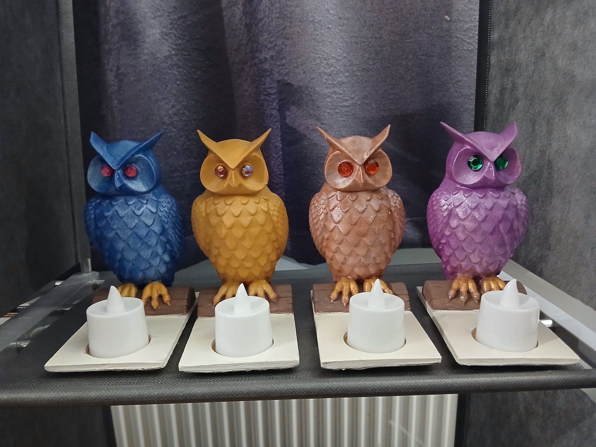 Strong owl! 3D pin on black metal. Made by our factory - HUAIN The 
