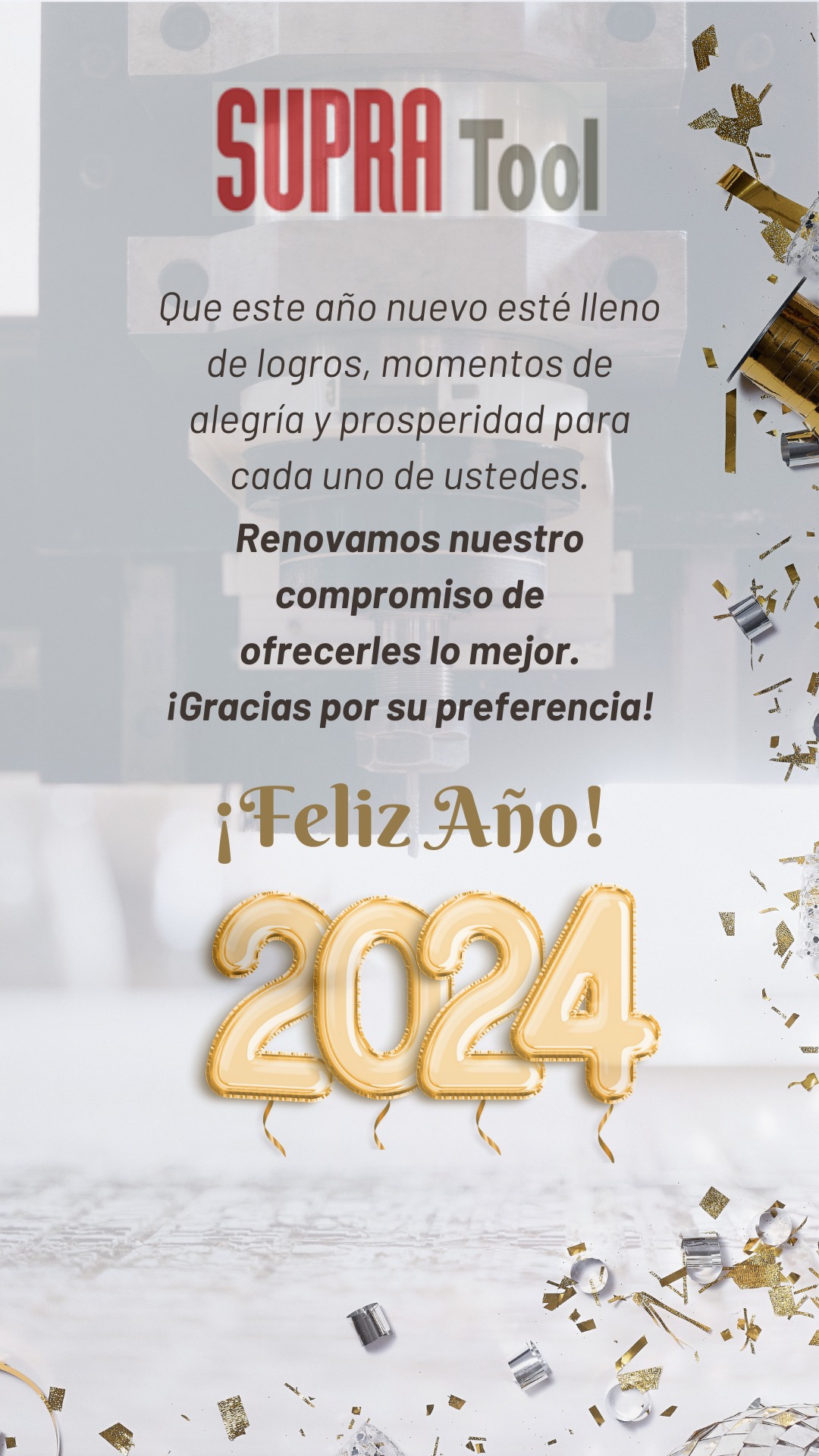 SUPRA Tool - Que el 2024 sea un año de grandes logros y avances para ...