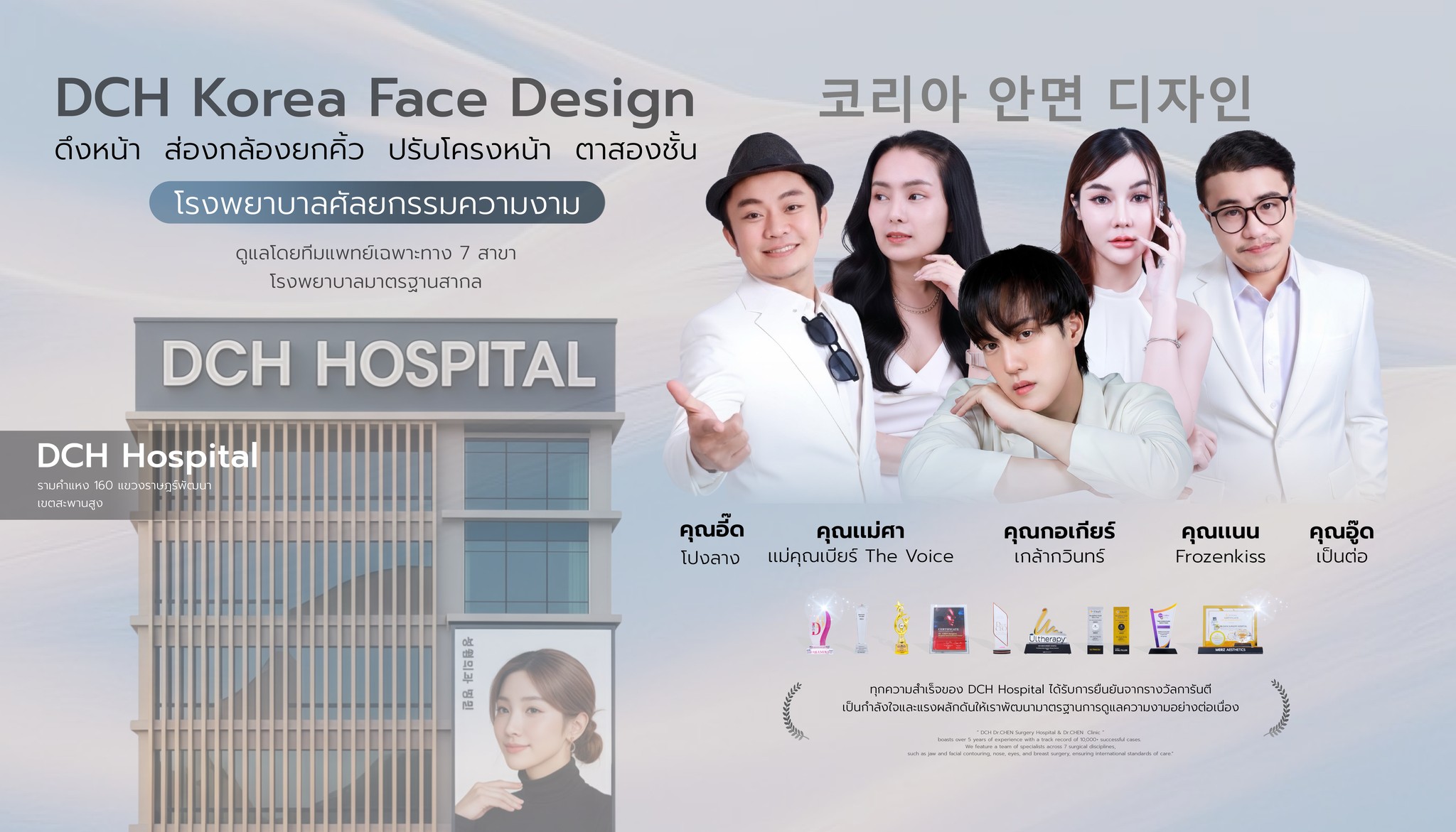 DCH Korea Face Design - ส่องกล้องยกคิ้ว ดึงหน้า ปรับโครงหน้า ตาสองชั้น