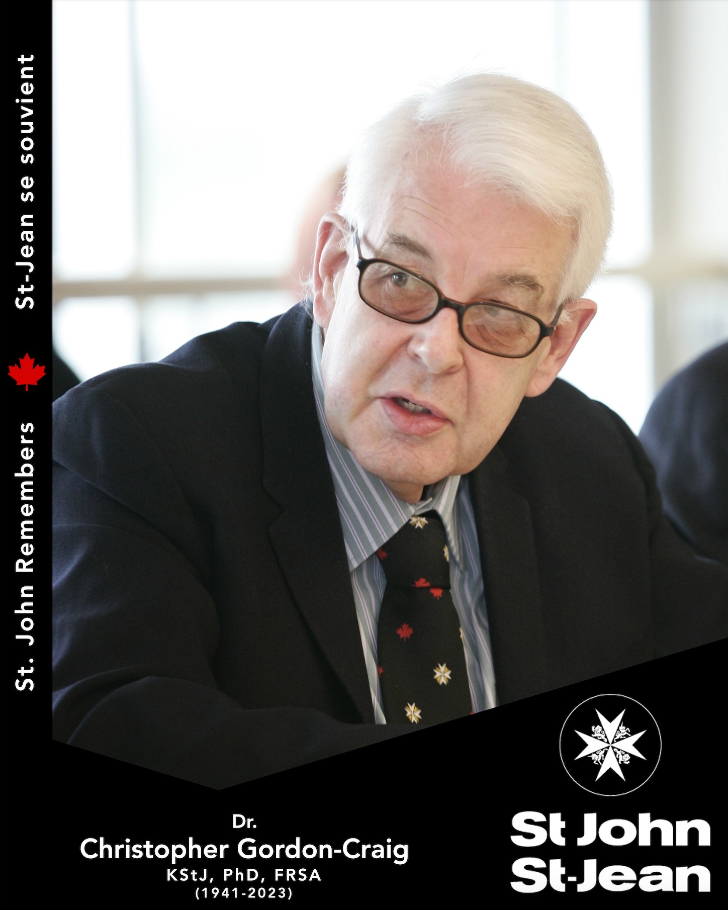 The Order - Dr. Christopher Gordon-Craig, KStJ, PhD, FRSA B. April 08 ...