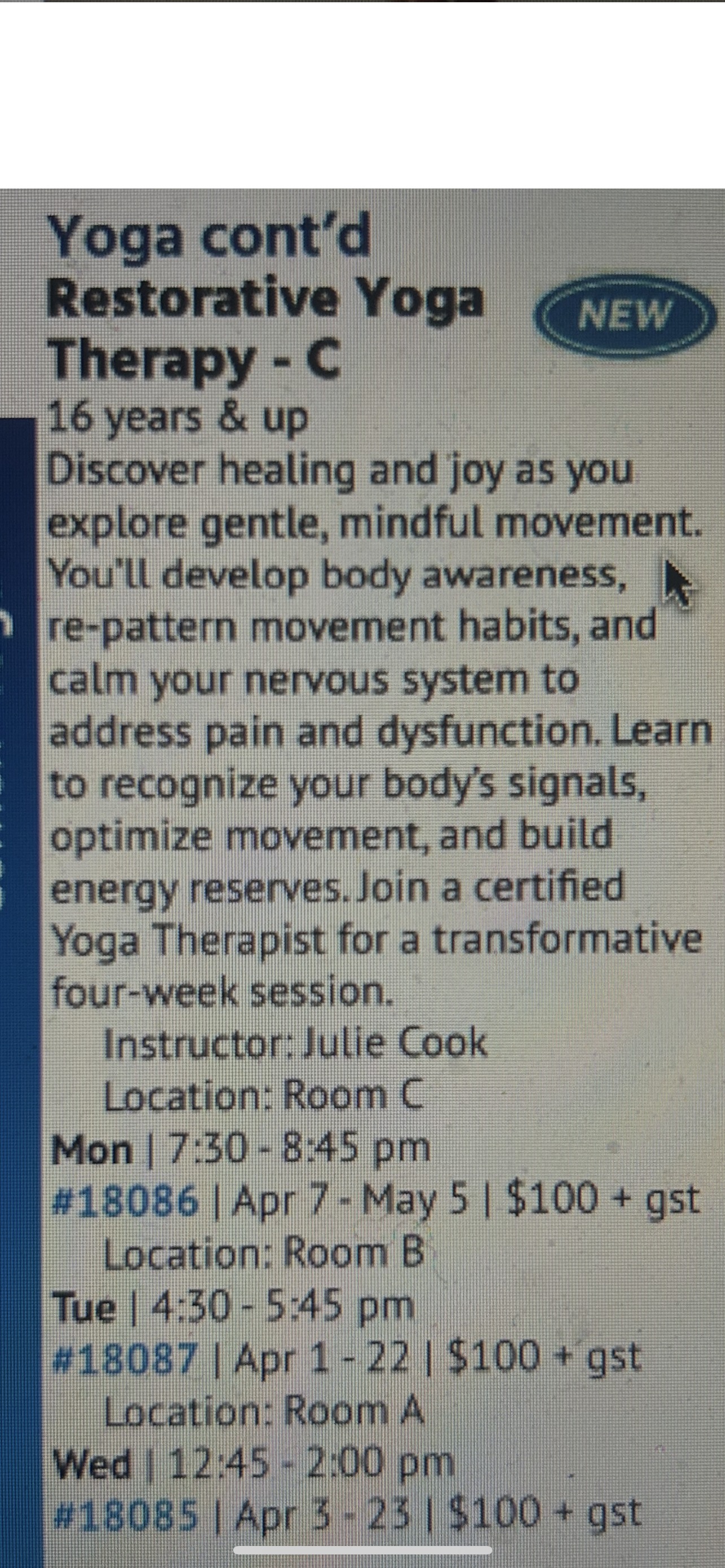 Gentle myofascial yoga classes with June Kwak