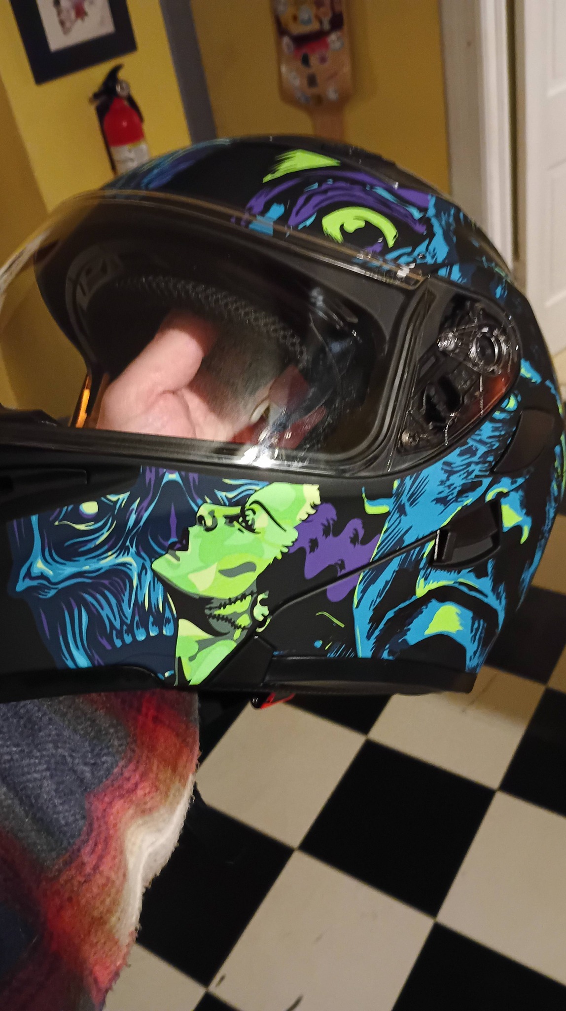frankenstein motorcycle helmet OEM Men's Jason Statham Death Race Mask One Size Black : Clothing, Shoes & Jewelry Frankenstein helmet for safer scooter