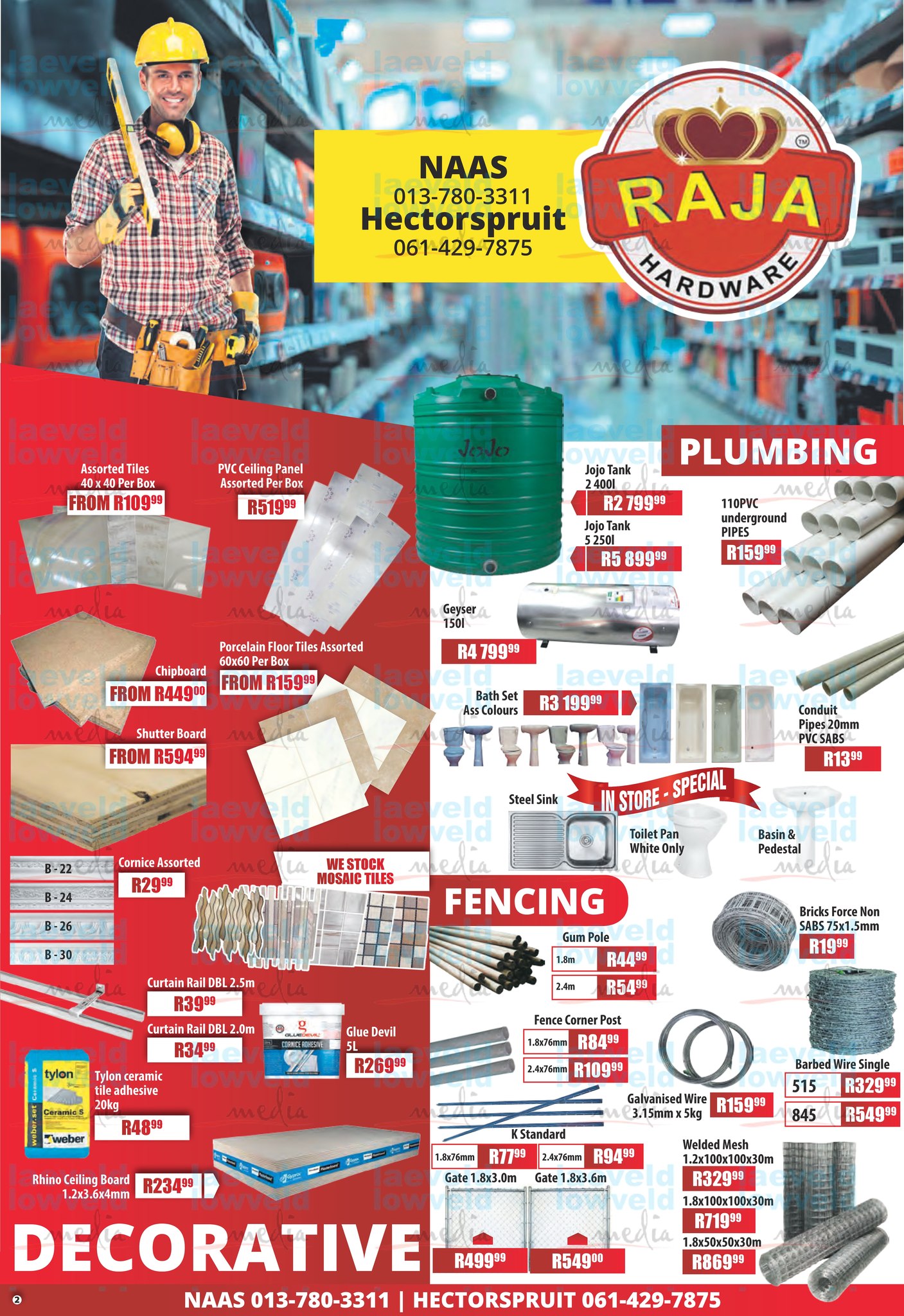 Raja Hardware Hectorspruit & Naas | Kamaqhekeza