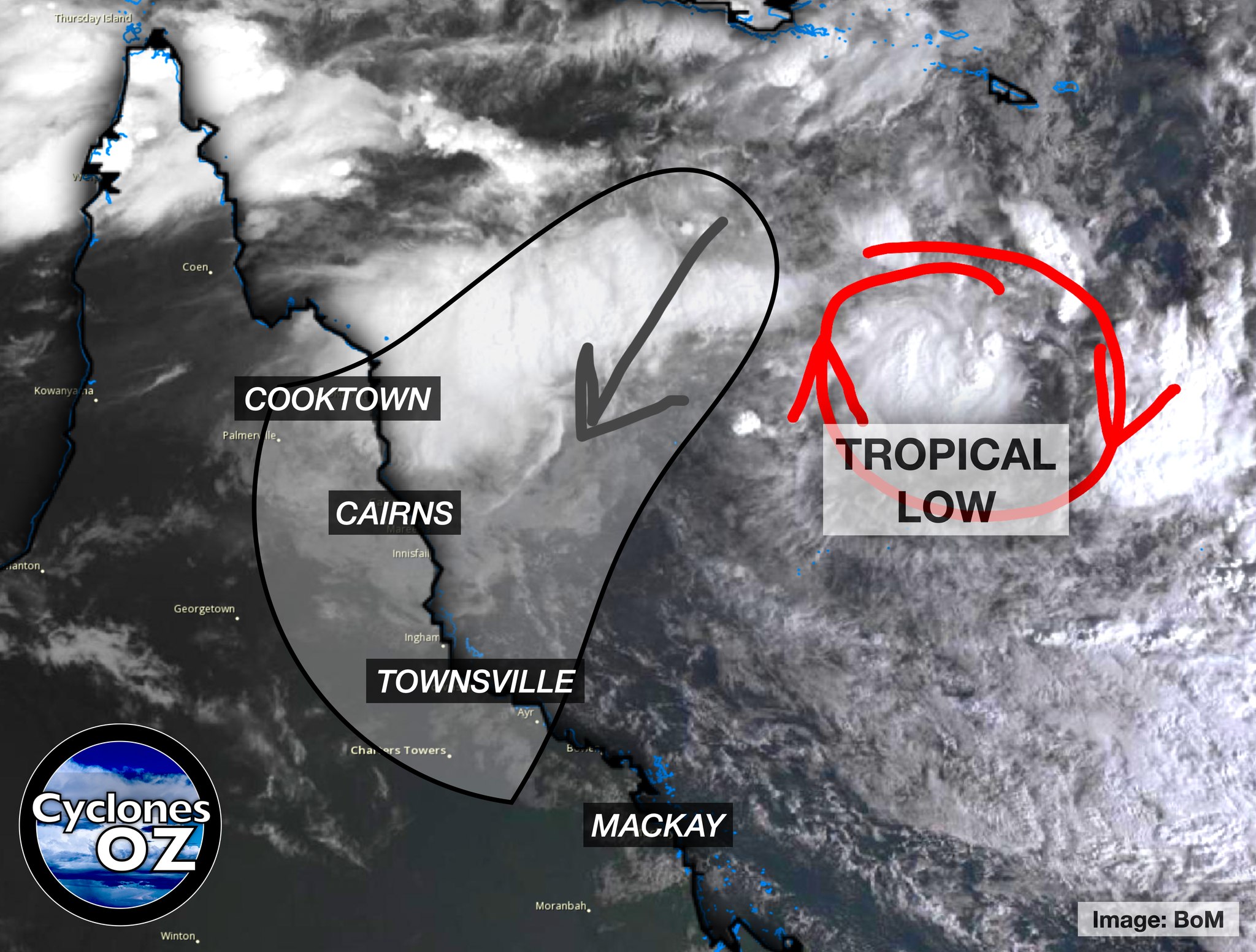 cyclonesoz - Tropical cyclone risk rises to 40% for... | Facebook