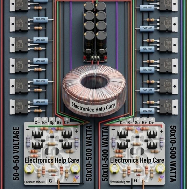DIY Audio & Power Tech USA | Powerful amplifier circuit diagram USA ...