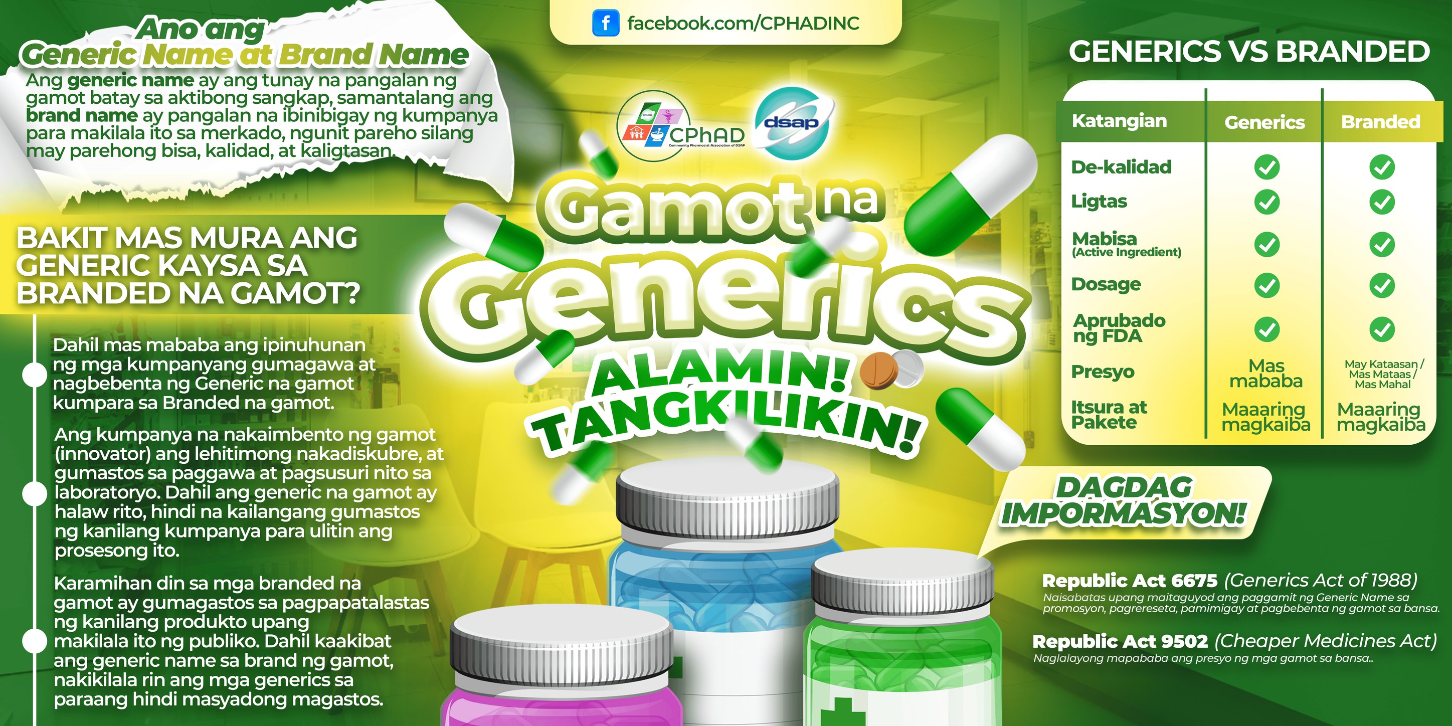 DSAP - 💊 Ang generics ay ligtas, epektibo, at aprubado ng FDA ...