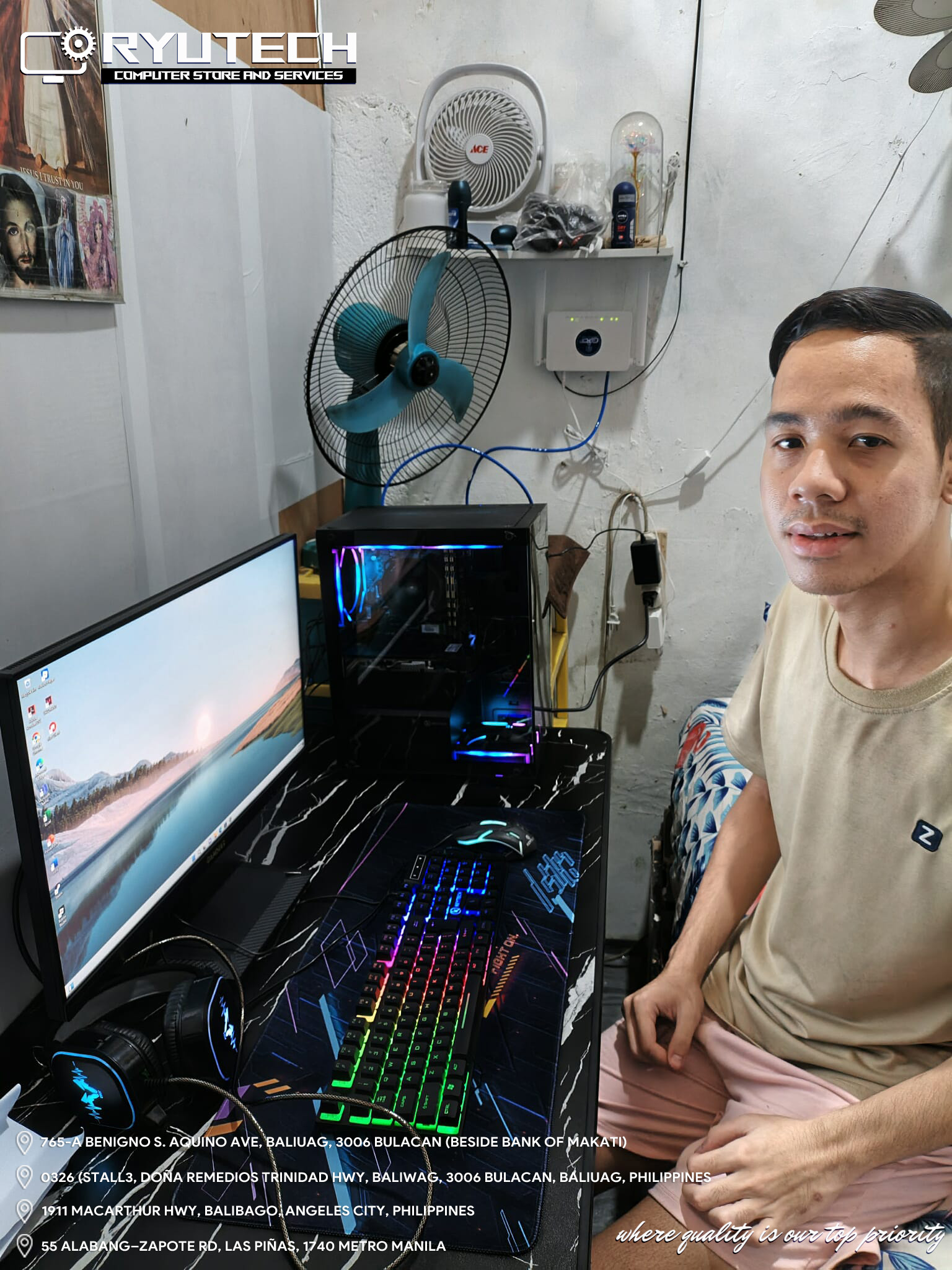 Ryutech - 💻🔥 Custom PC Package Delivered — Quezon City! 🔥💻 A sleek ...