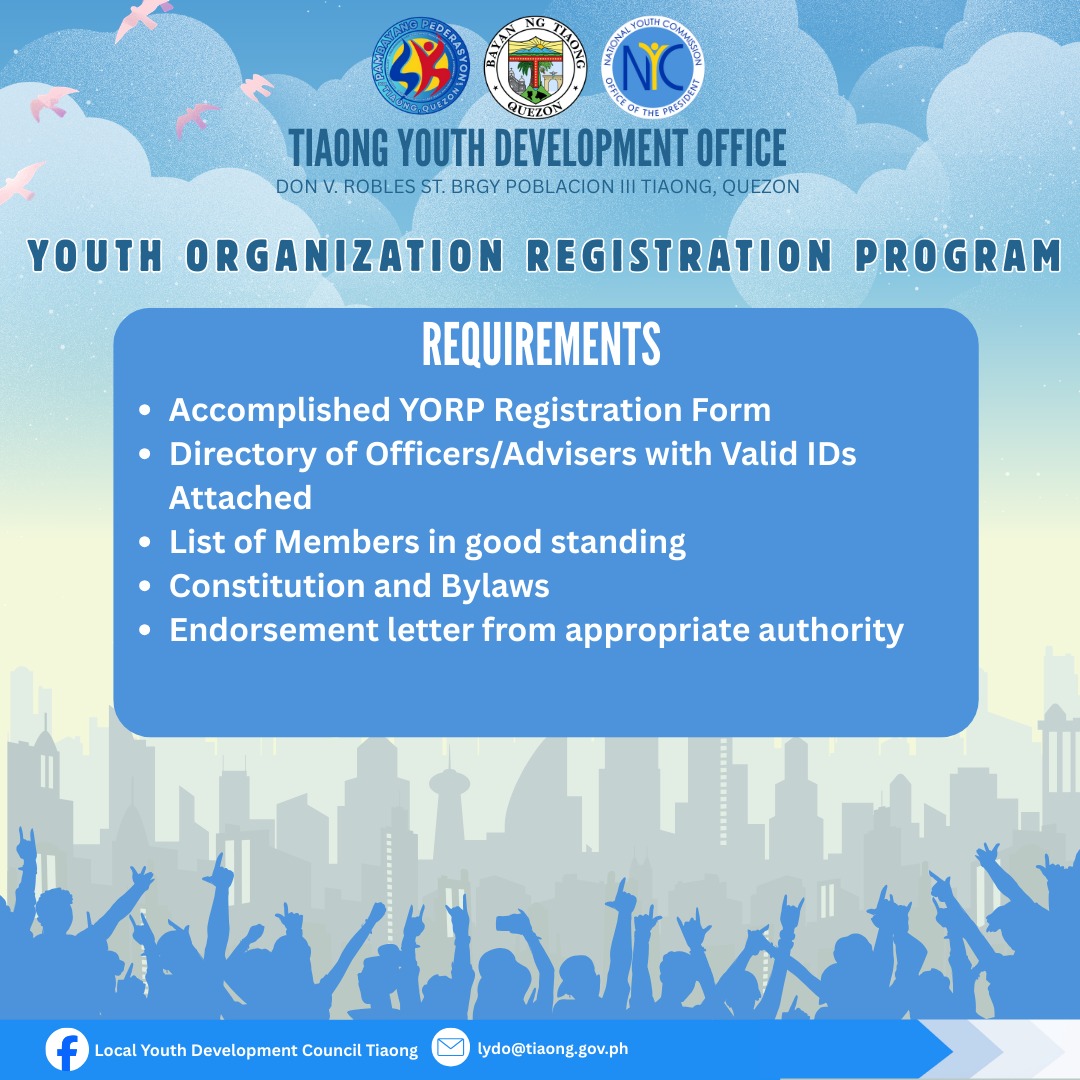 Local Youth Development Office - Tiaong | Tiaong