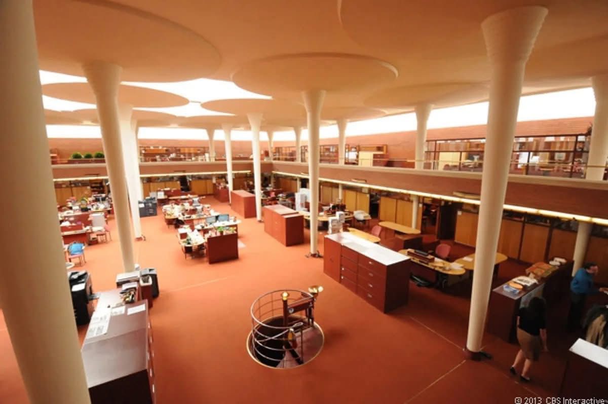 The Great Workroom of the S.C. Johnson Administration Building by