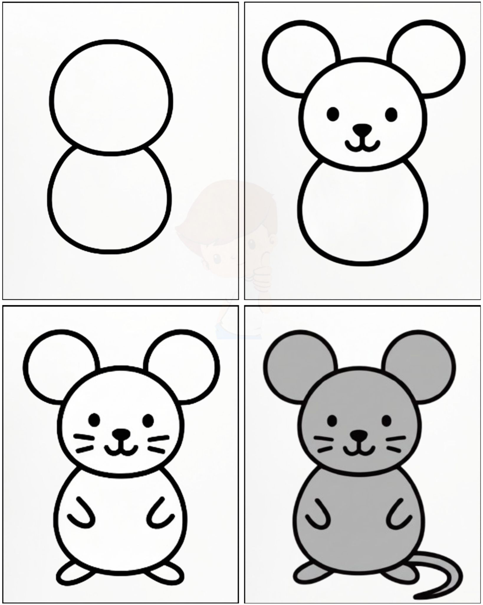 Easy Art Club - Learn to Draw Rat Easy Tutorial 😍👍💕... | Facebook