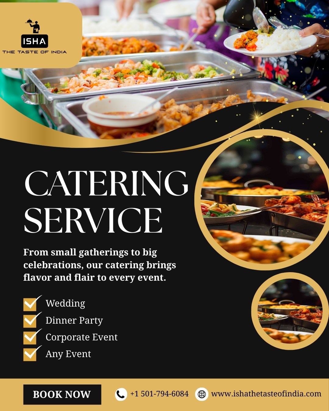 Make every event unforgettable with exceptional food. From