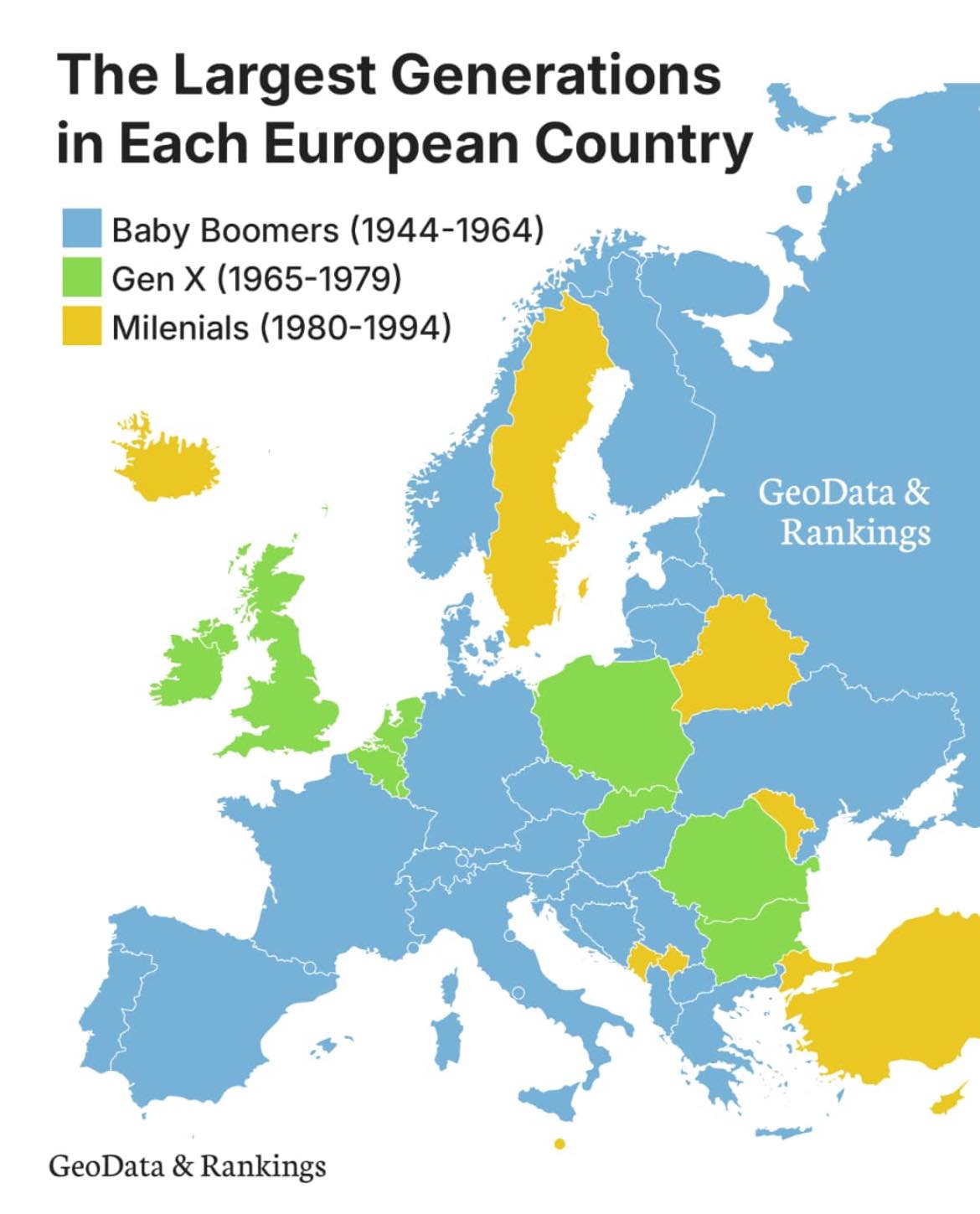 The Largest Generations in each... - GeoData & Rankings | Facebook